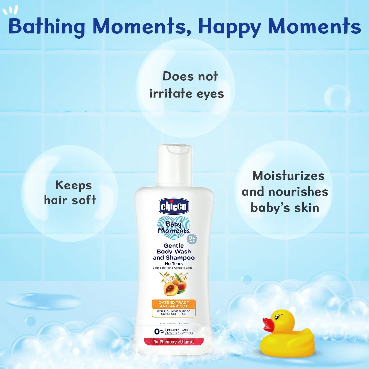Chicco Baby Moments Gentle Bodywash & Shampoo 100 ml