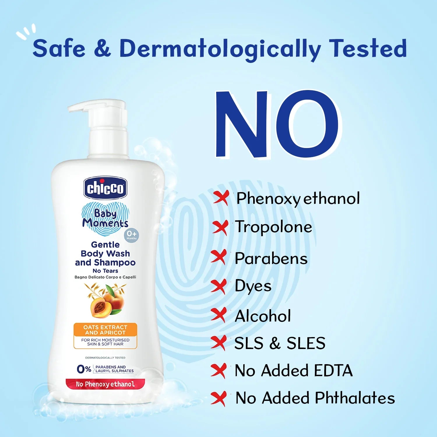 Chicco Baby Moments Gentle Bodywash & Shampoo 500 ml