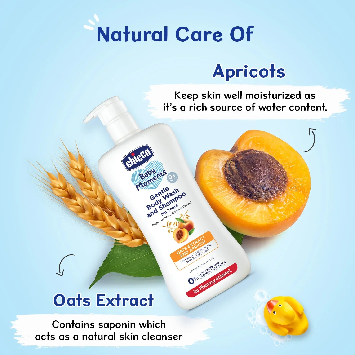 Chicco Baby Moments Gentle Bodywash & Shampoo 650 ml