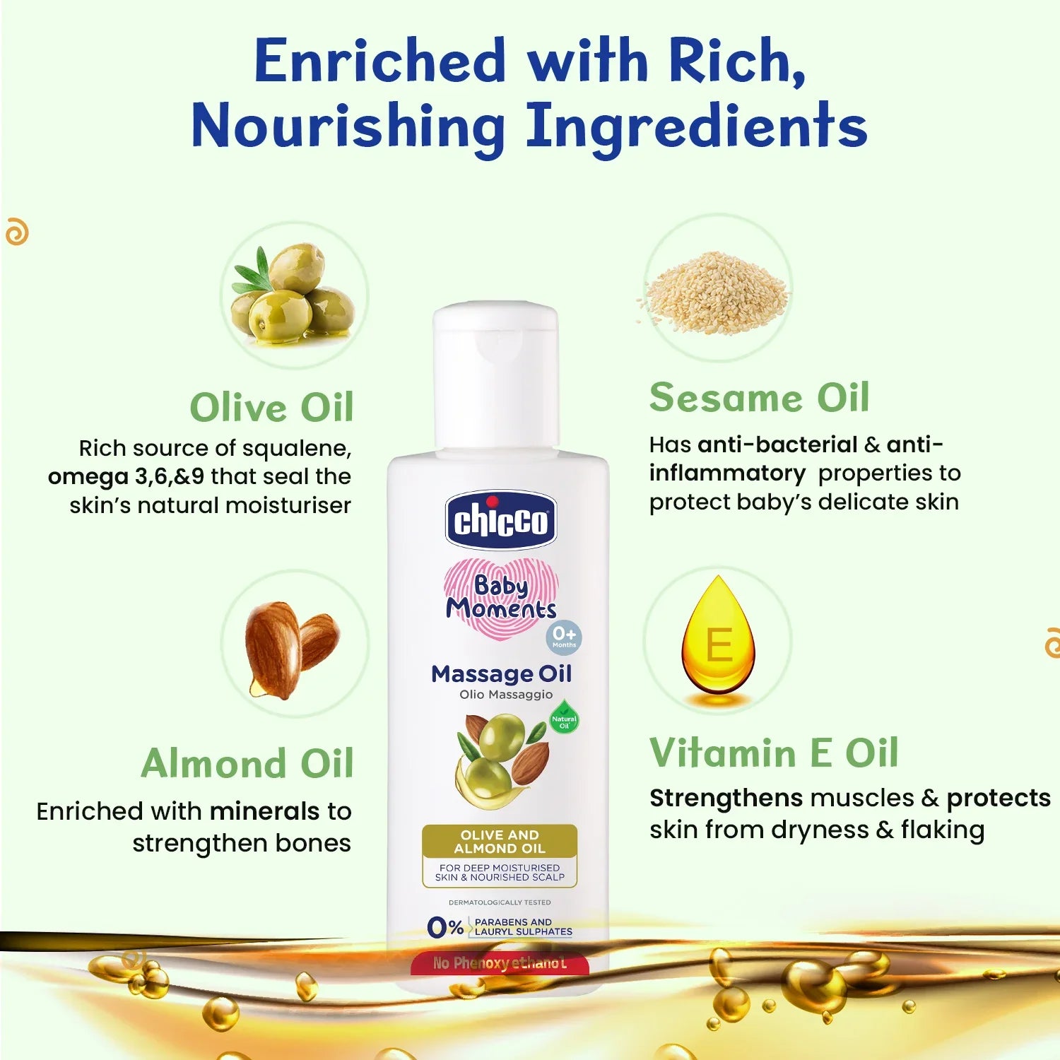 Chicco Baby Moments Massage Oil 200 ml