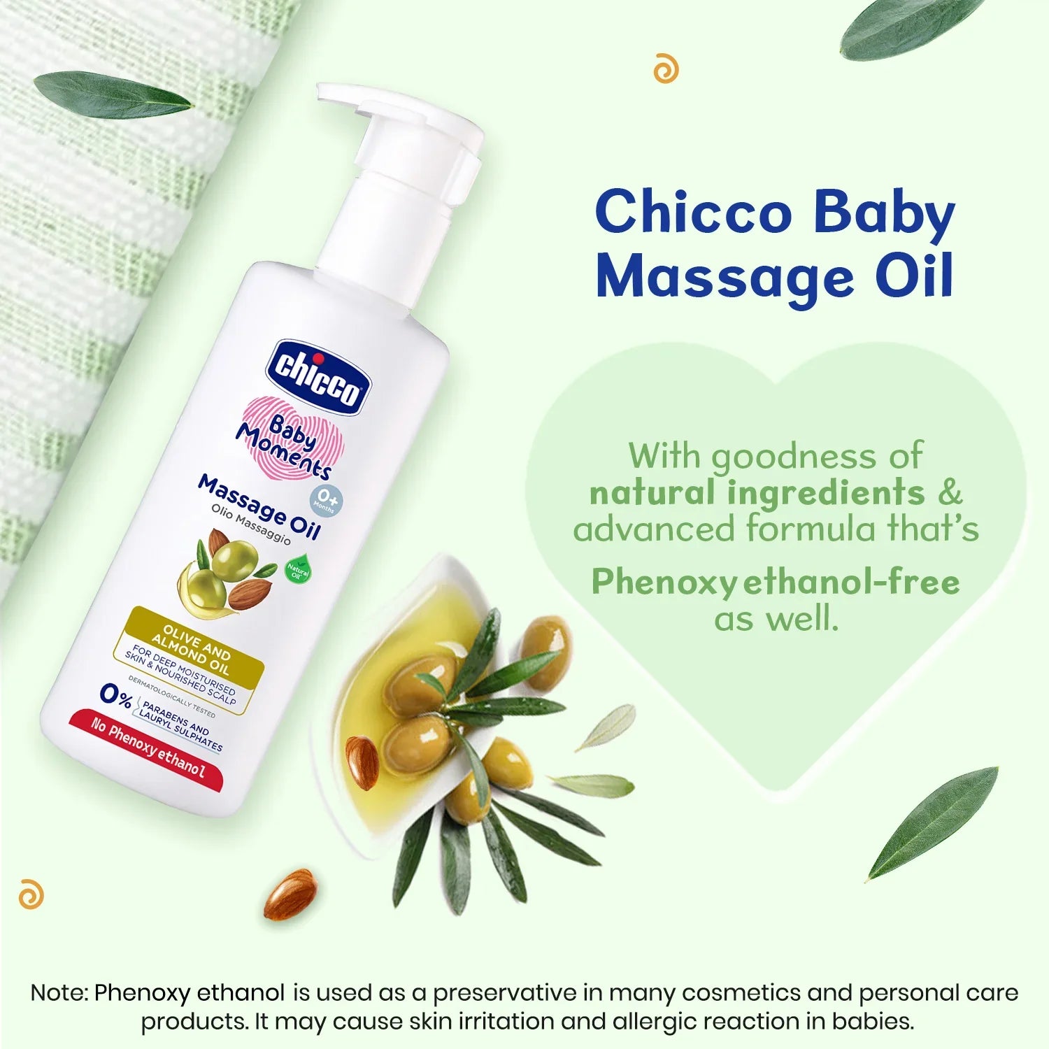Chicco Baby Moments  Massage Oil 300 ml
