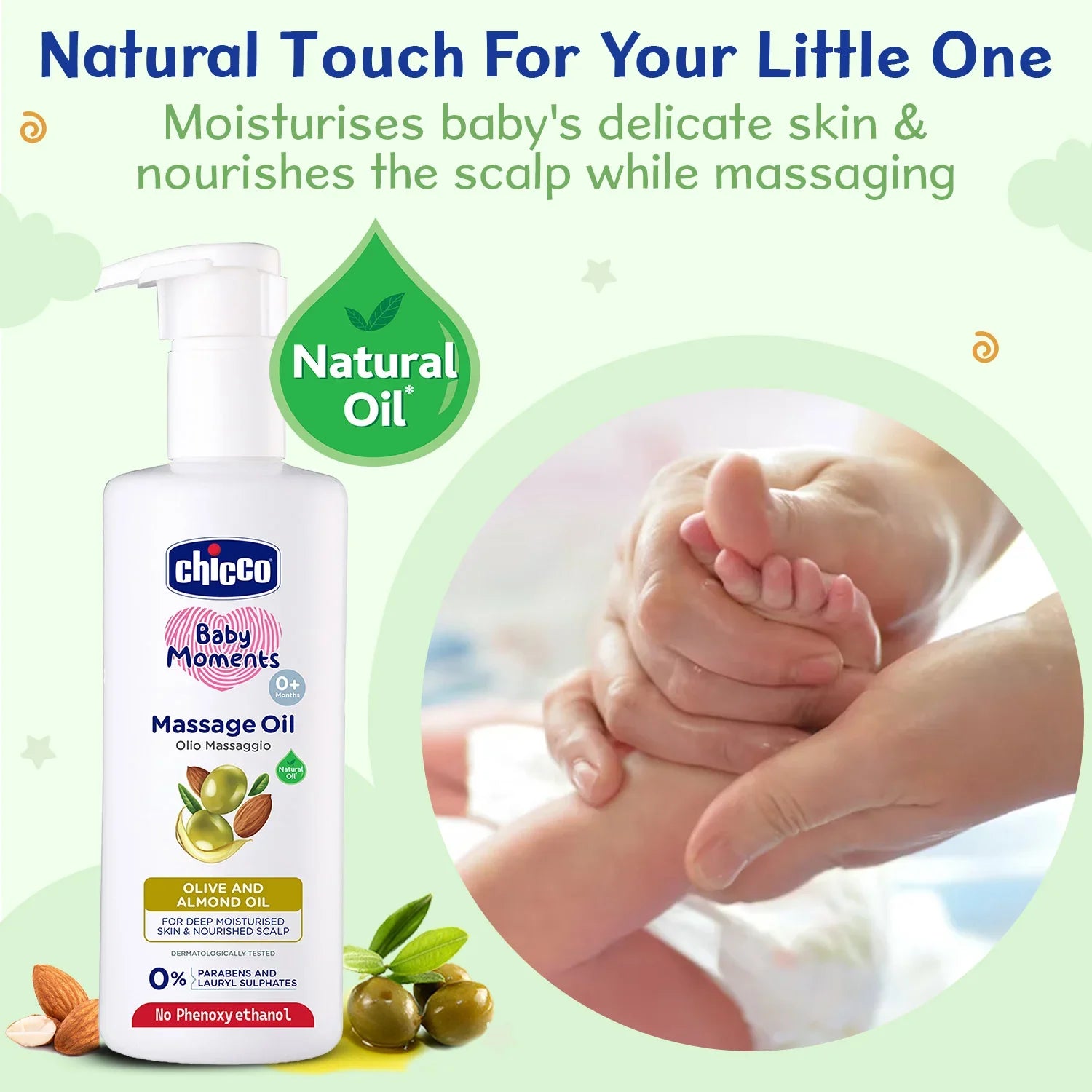 Chicco Baby Moments  Massage Oil 300 ml