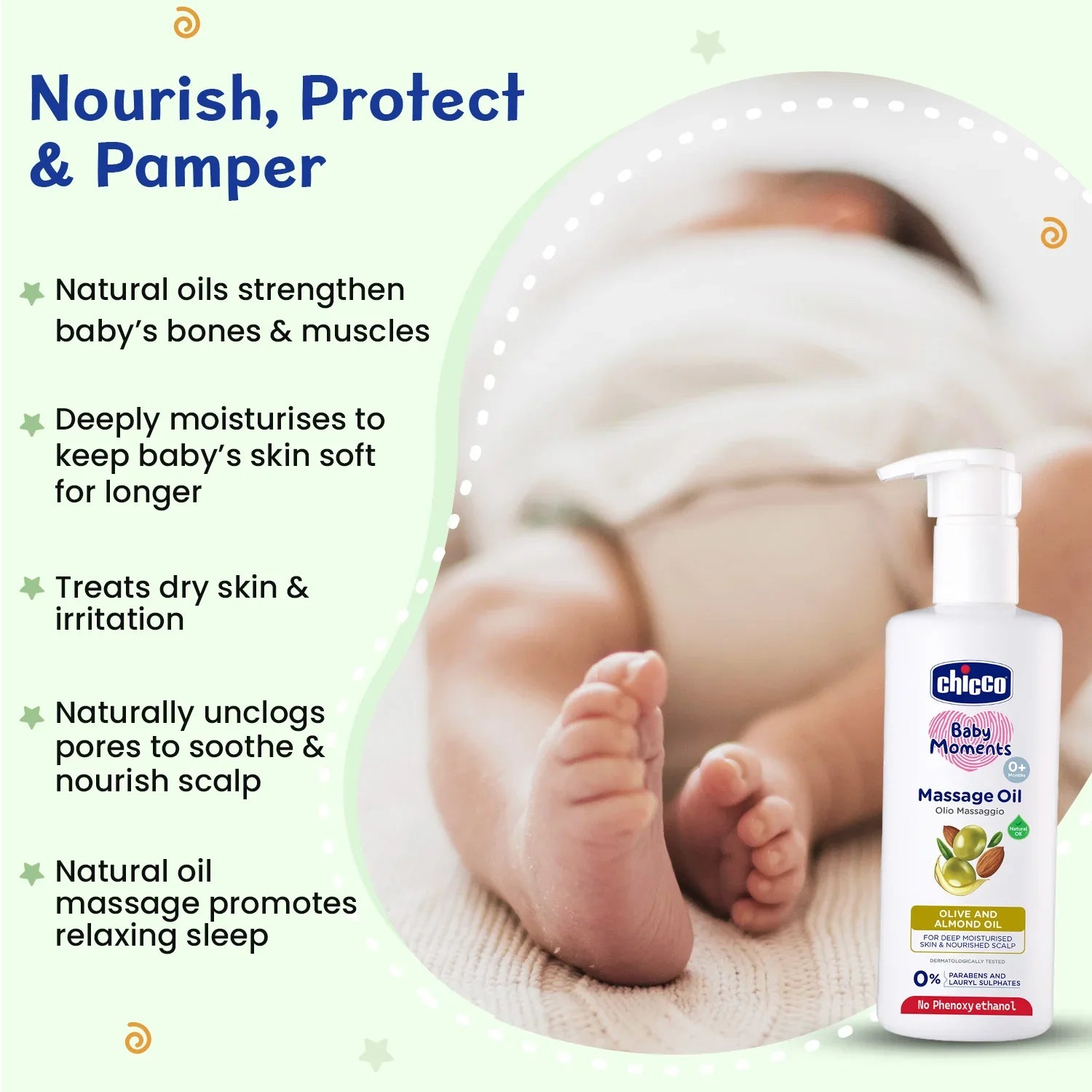 Chicco Baby Moments  Massage Oil 300 ml