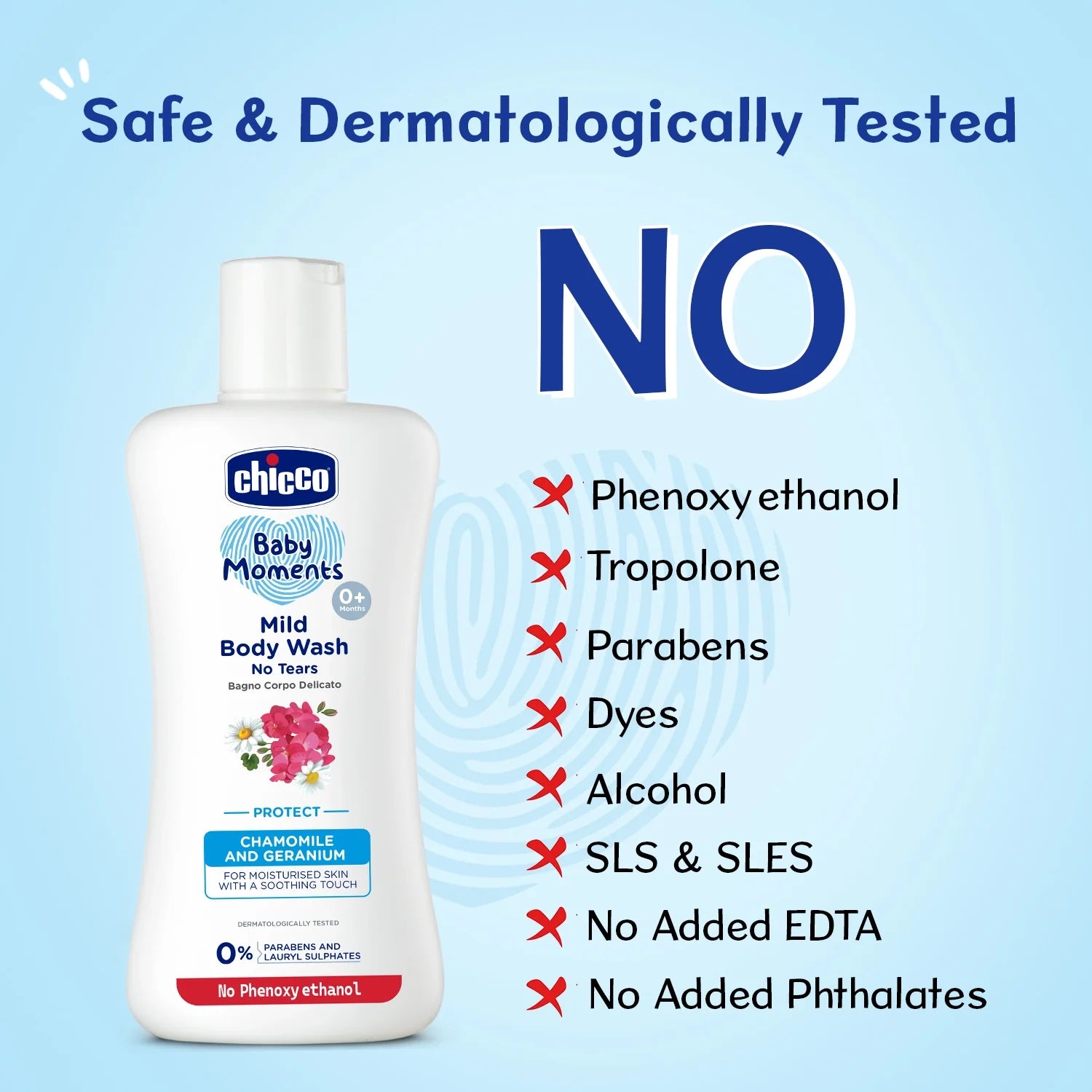 Chicco Baby Moments Mild Bodywash Protect 200ml