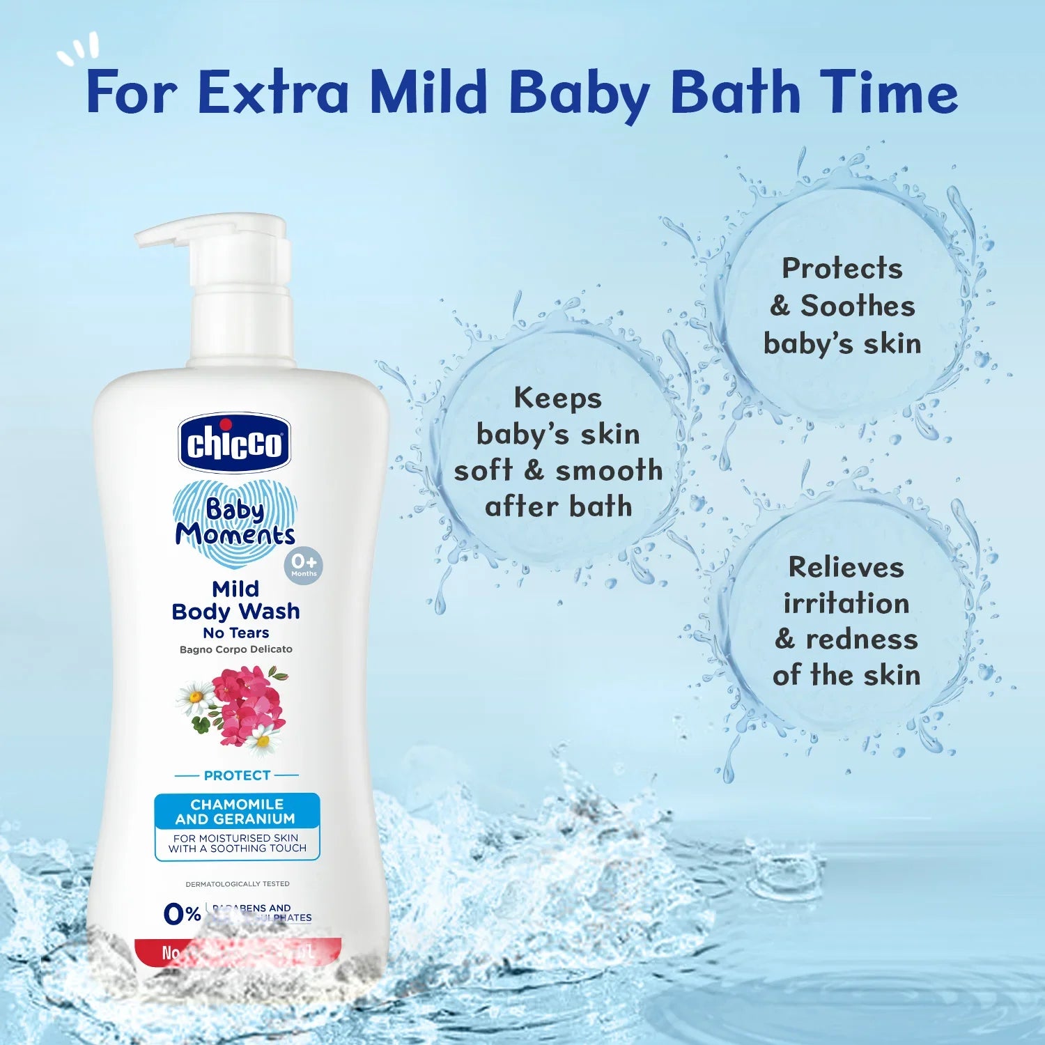Chicco Baby Moments Mild Bodywash Protect 500 ml