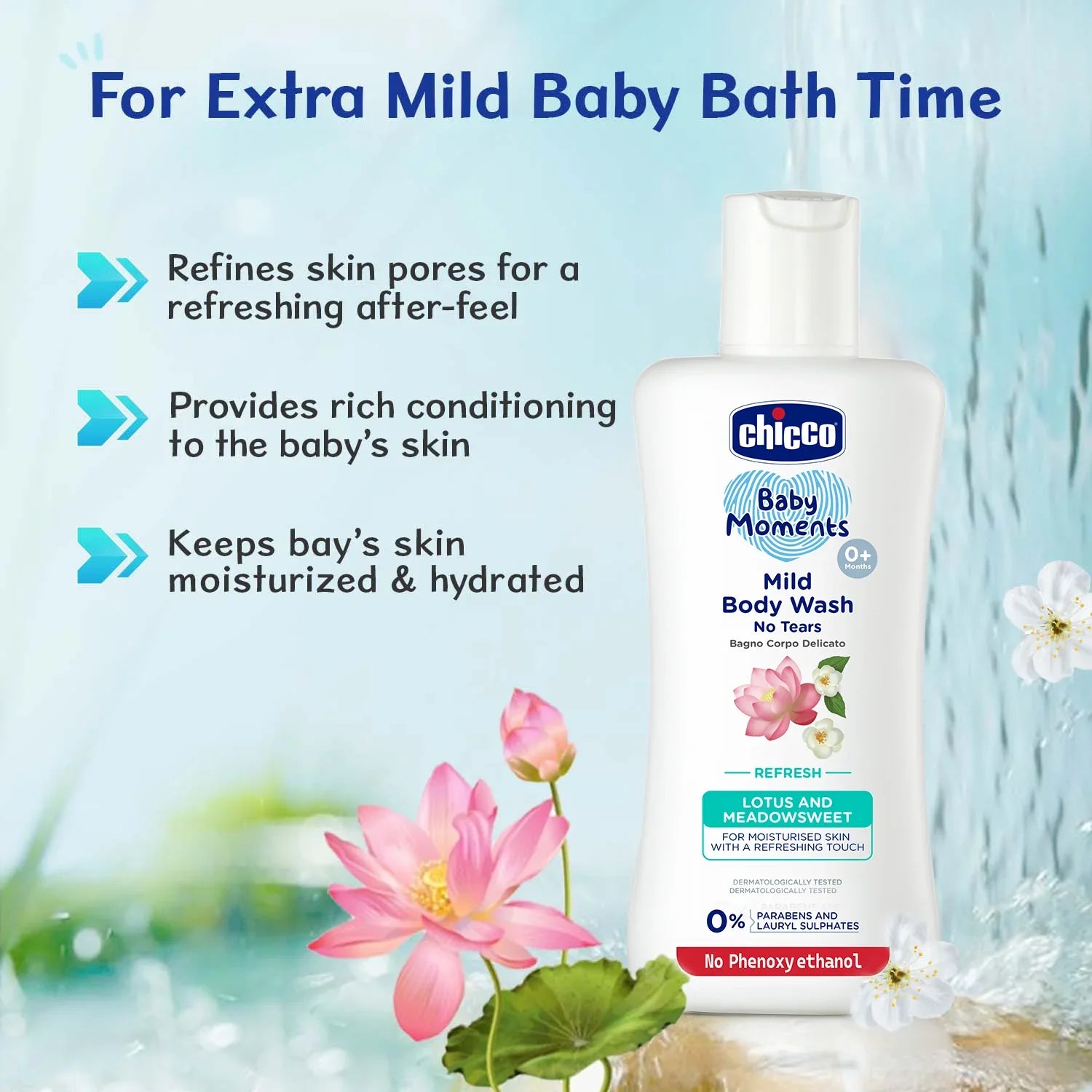 Chicco Baby Moments Mild Bodywash Refresh 200 ml