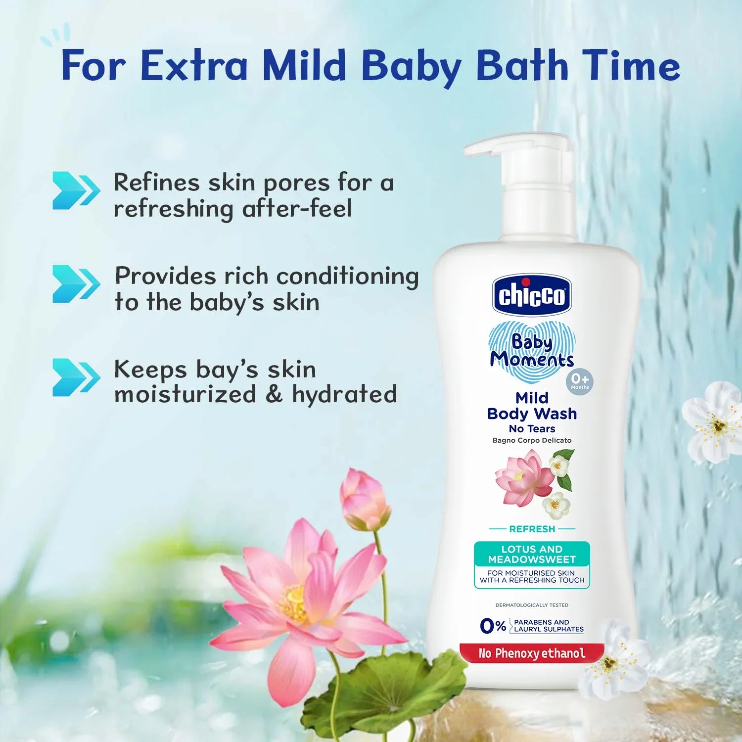 Chicco Baby Moments Mild Bodywash Refresh 500 ml