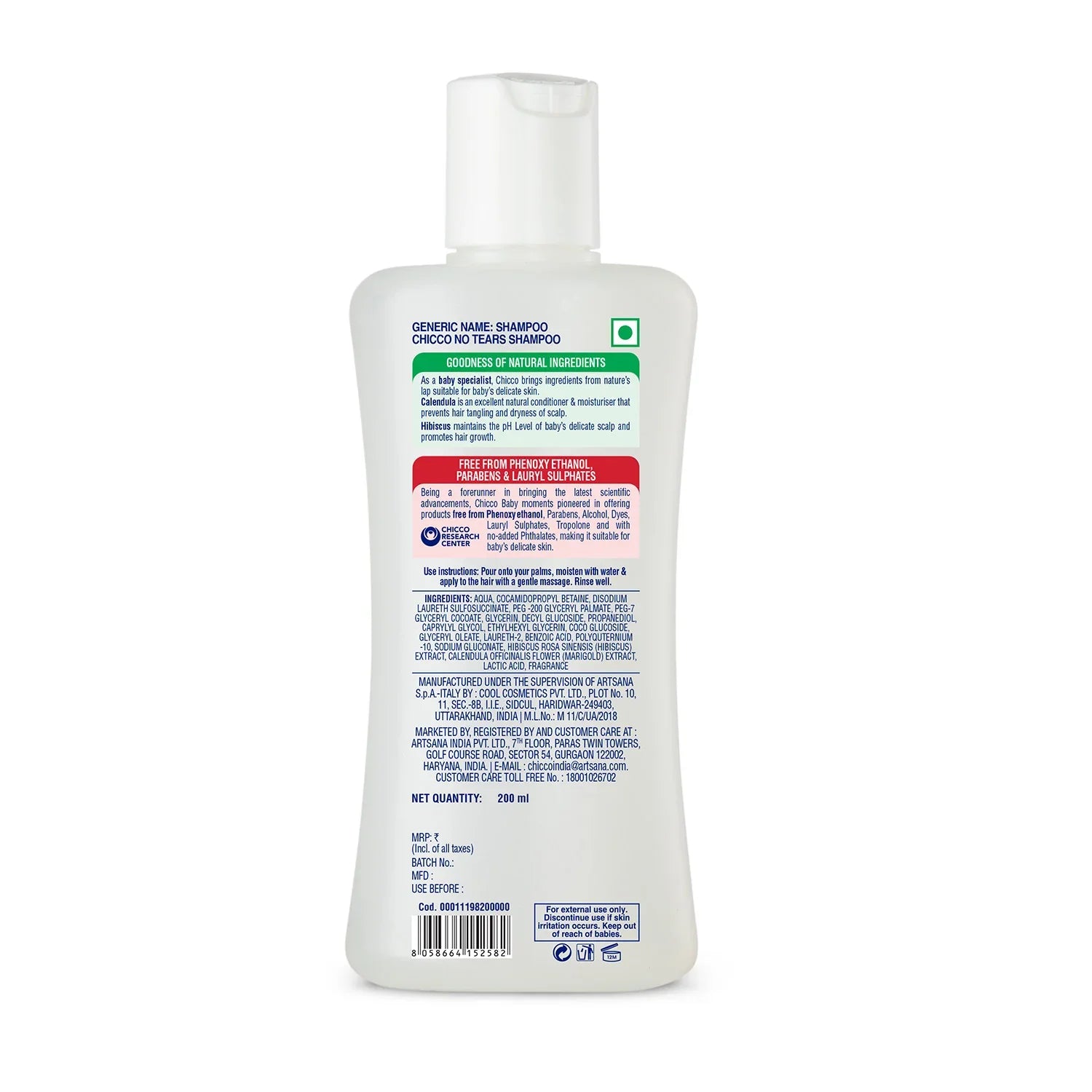Chicco Baby Moments Shampoo 200 ml