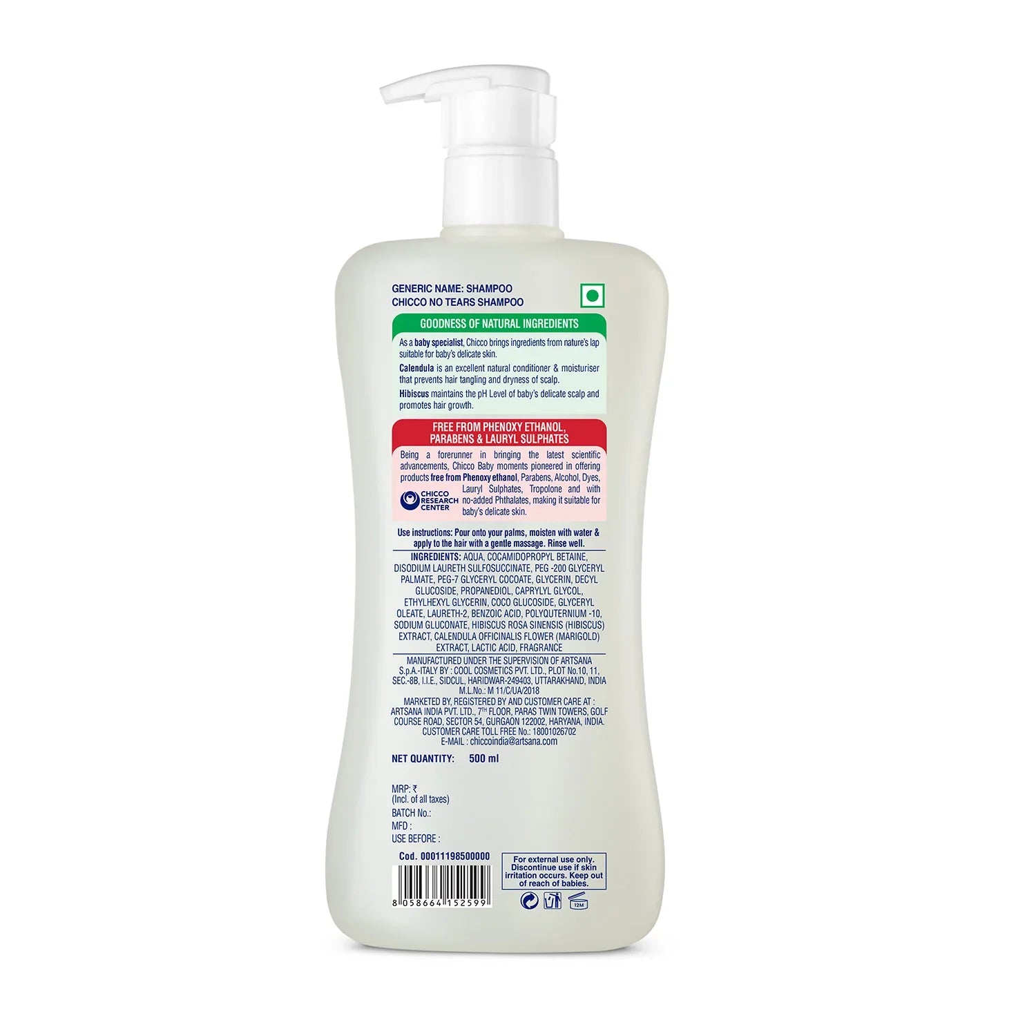 Chicco Baby Moments Shampoo 500 ml