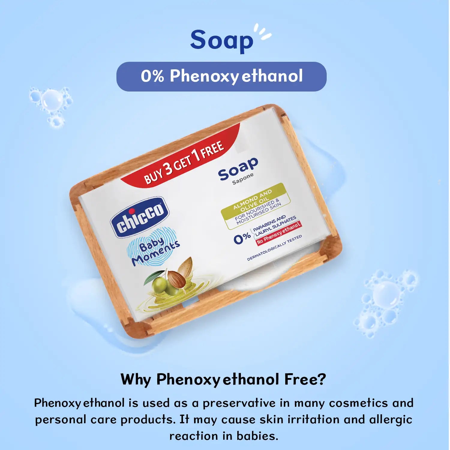 Chicco Baby Moments  Soap 75g Buy 3 Get 1 Free