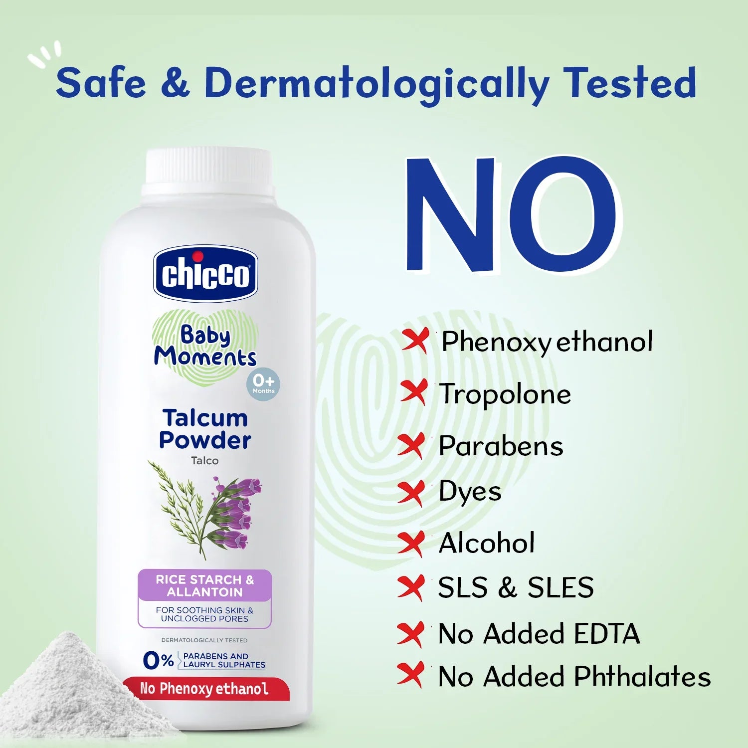 Chicco Baby Moments Talcum Powder 150g