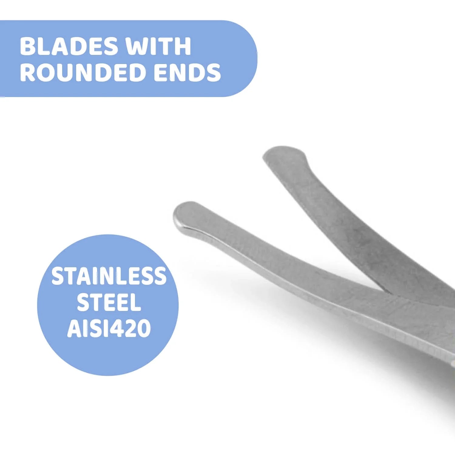 Chicco Baby Nail Scissors Light Blue