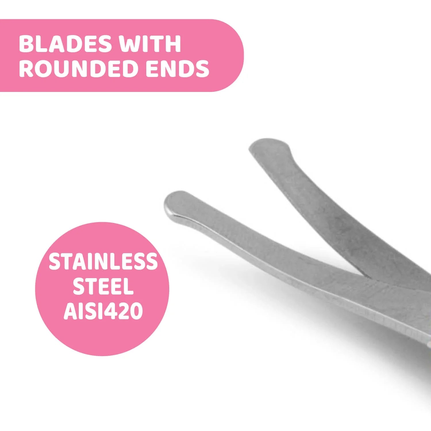 Chicco Baby Nail Scissors Pink
