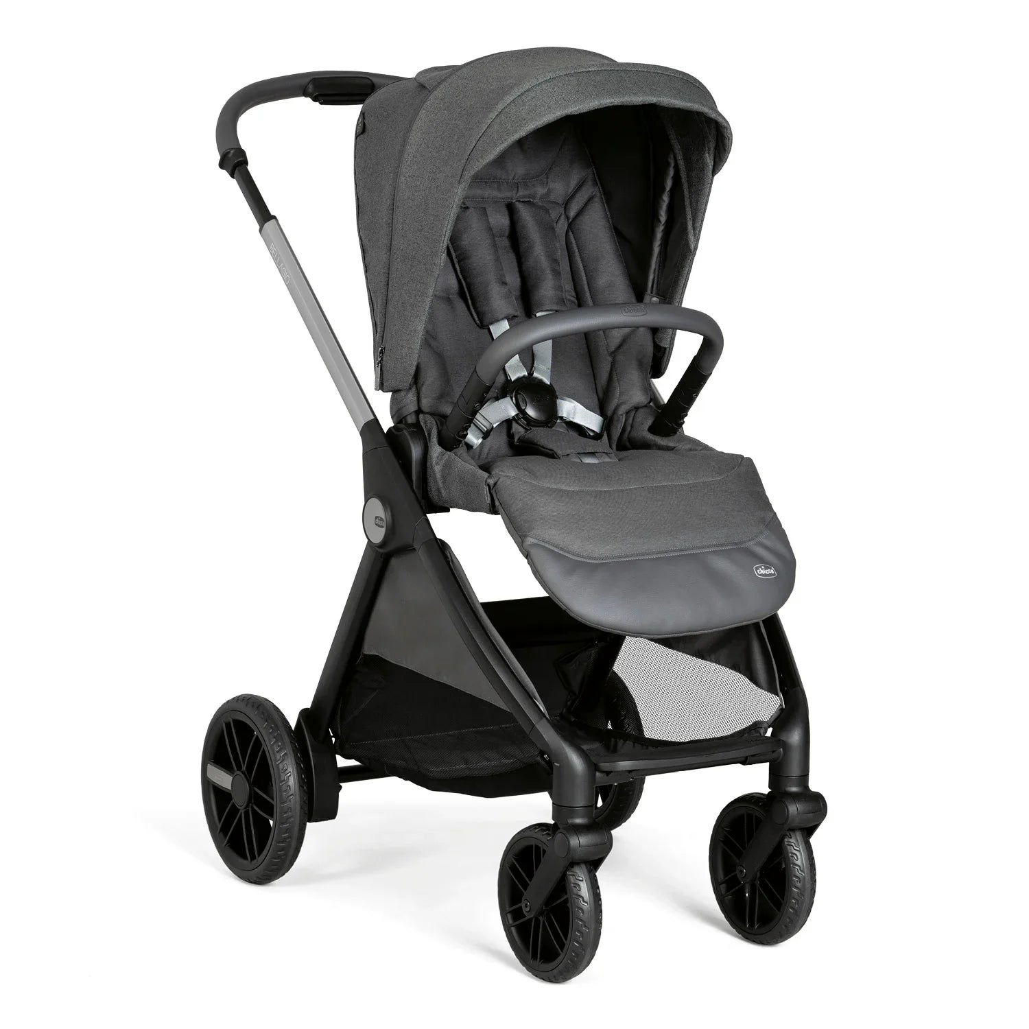 chicco Bellagio Stroller Black Satin & Kory Plus Baby Car Seat Black Satin