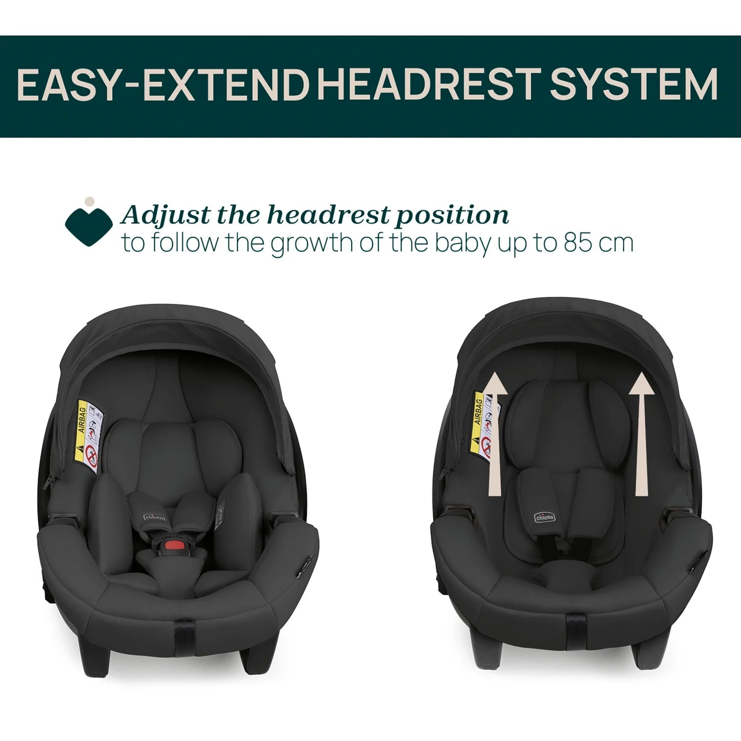 chicco Bellagio Stroller Black Satin & Kory Plus Baby Car Seat Black Satin