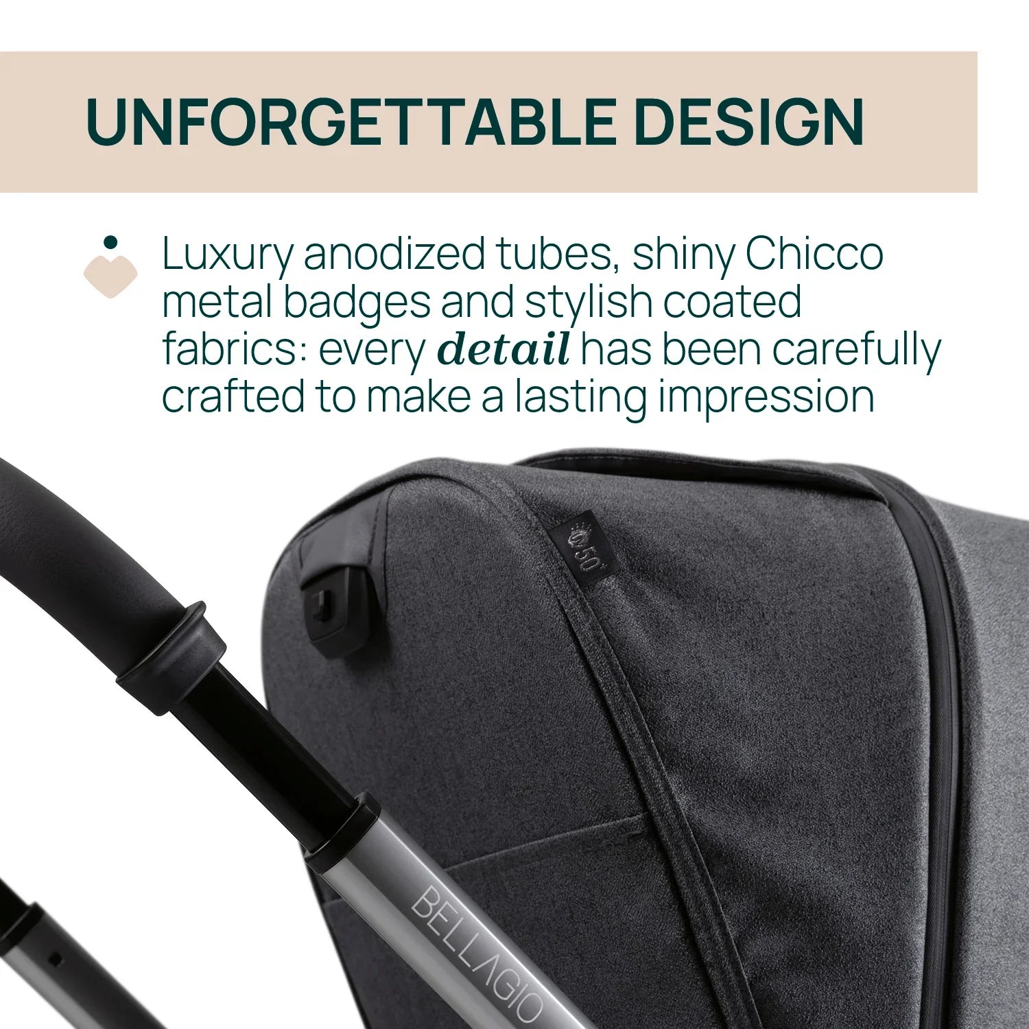 chicco Bellagio Stroller Black Satin