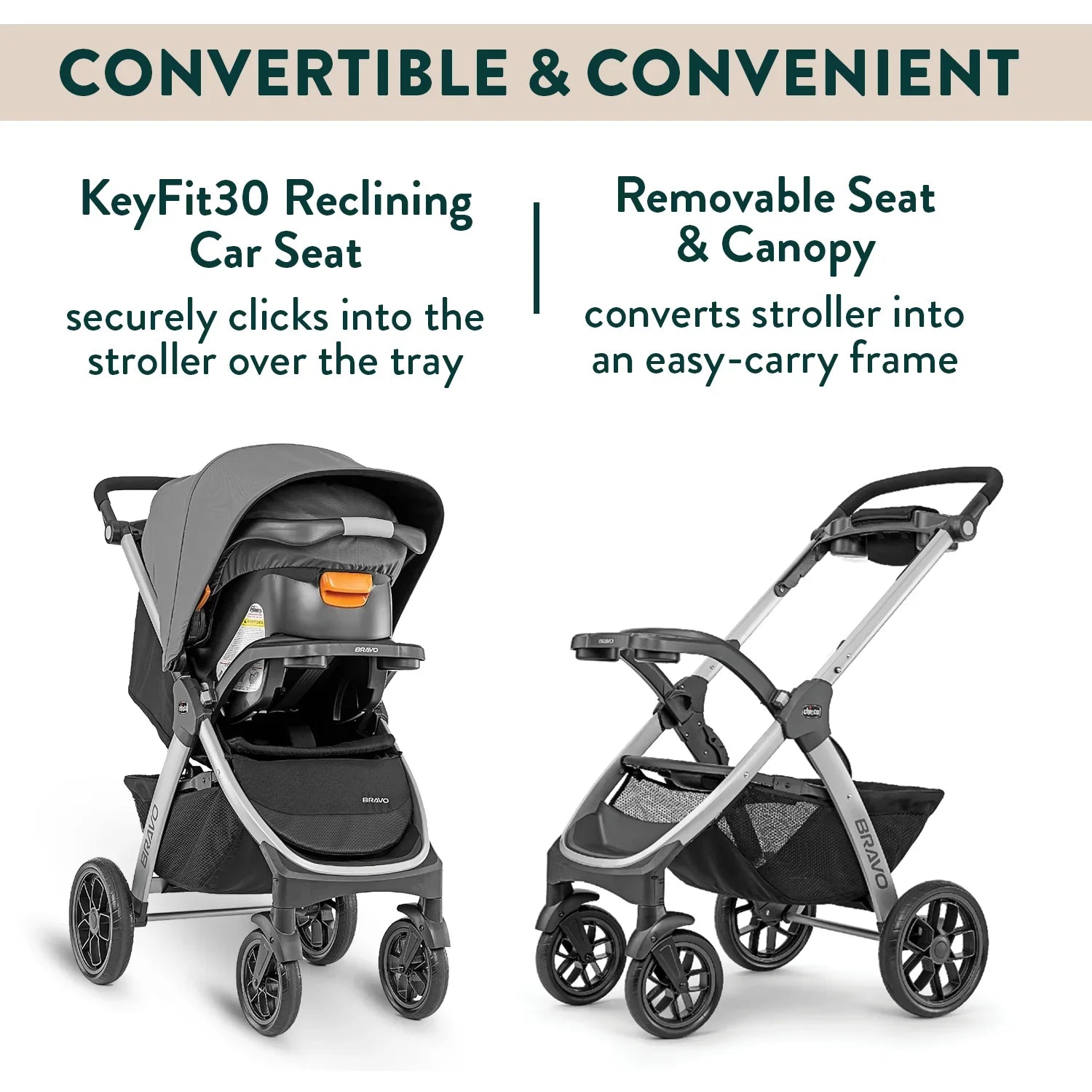 chicco Bravo Trio Travel System Camden