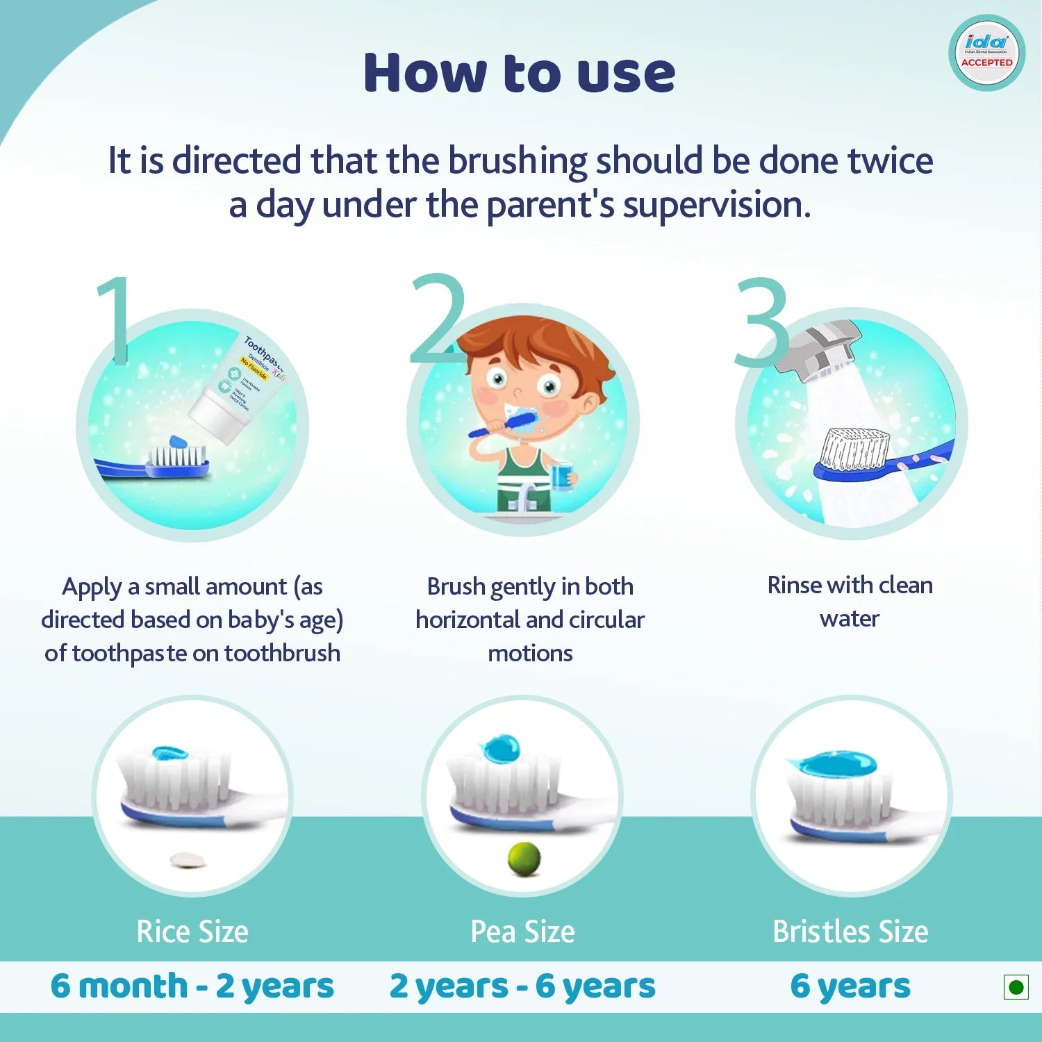 chicco Bubble Gum Toothpaste 12M to 6Y 50g