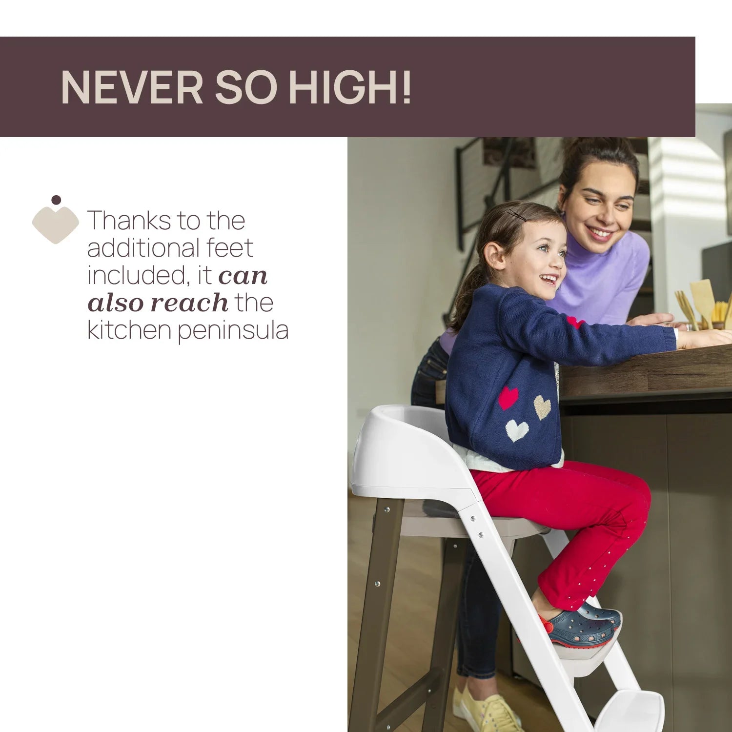 chicco Crescendo Up Highchair Black
