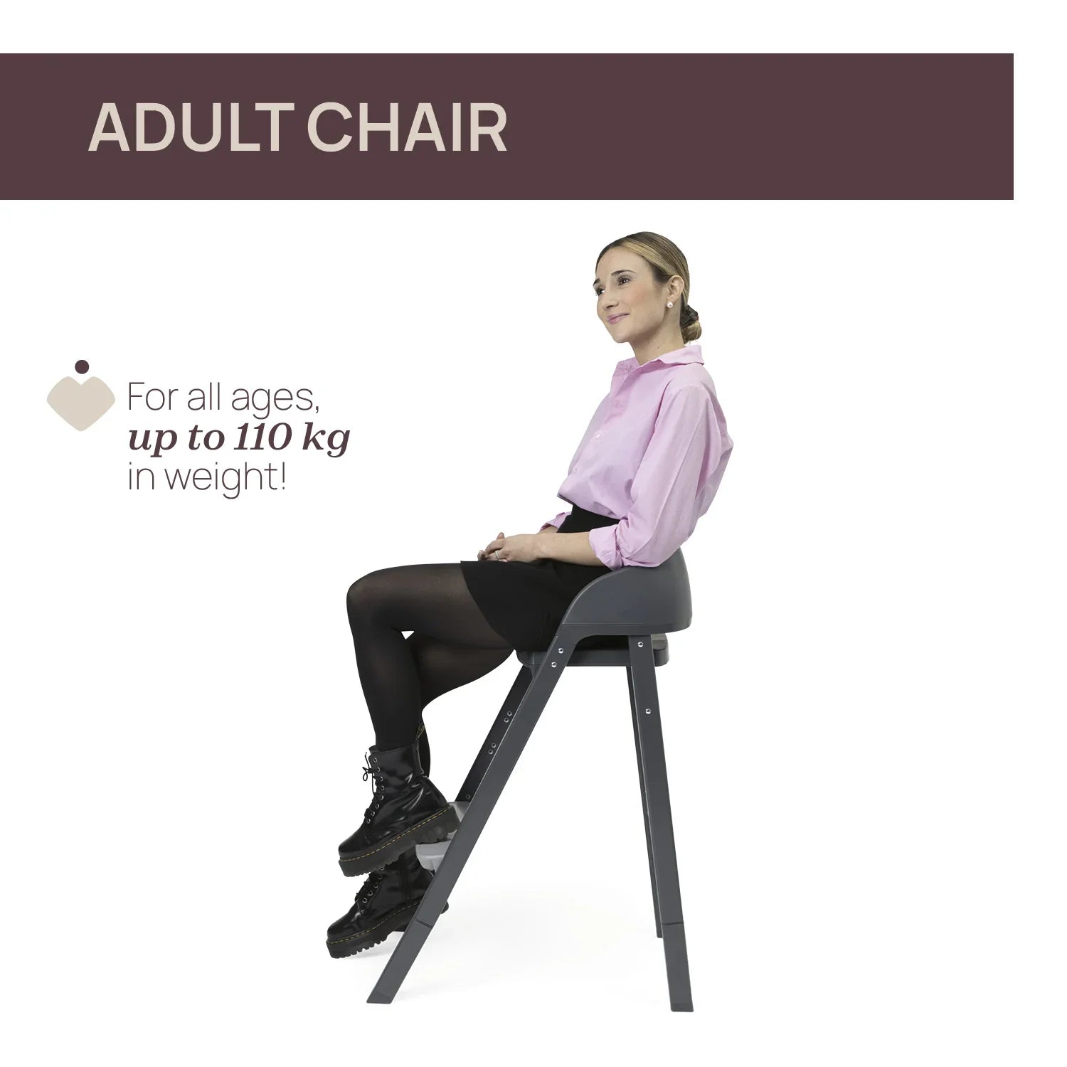 chicco Crescendo Up Highchair Black