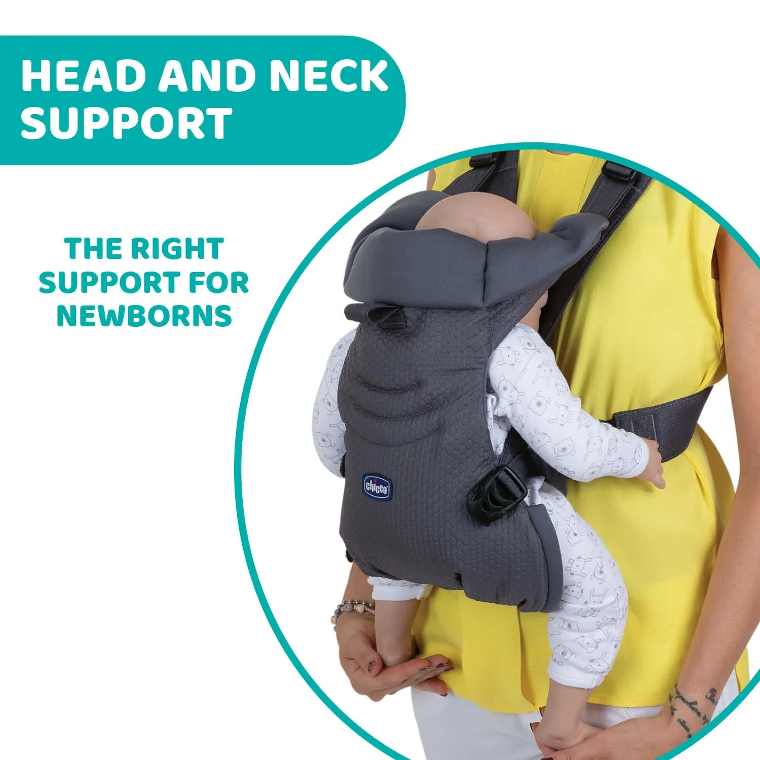 chicco Easy Fit Baby Carrier Moon Grey