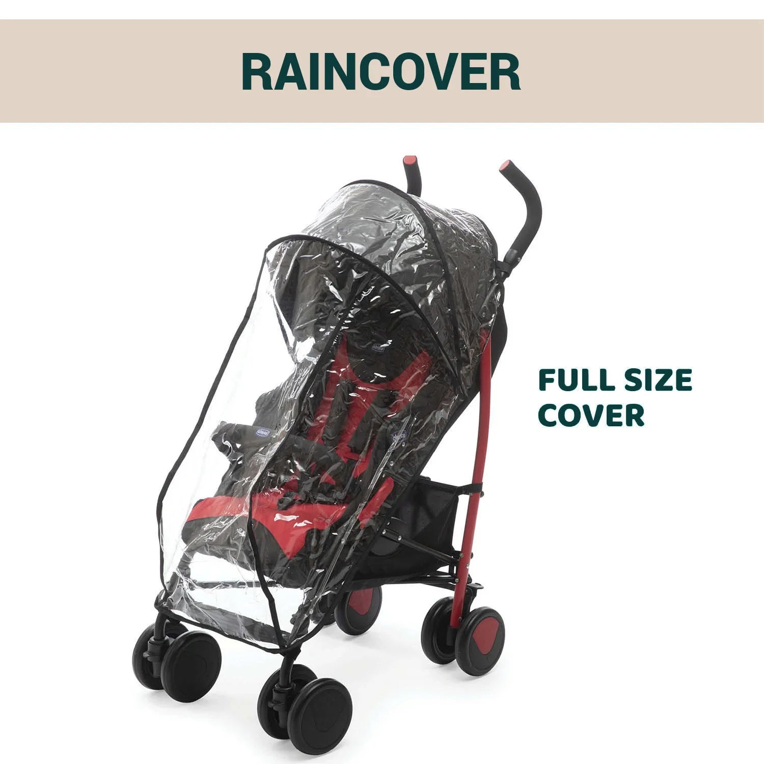chicco Echo Stroller with Bumper Bar Scarlet