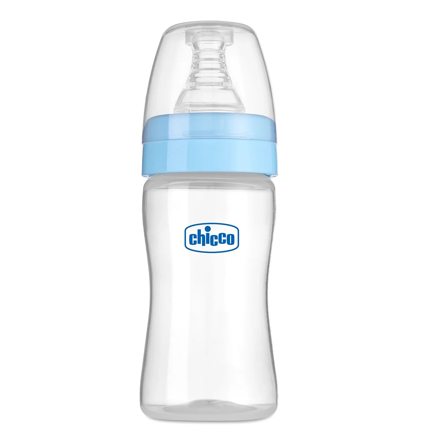chicco Feed Easy Baby Bottle 125ml Slow Flow 0M+ Blue