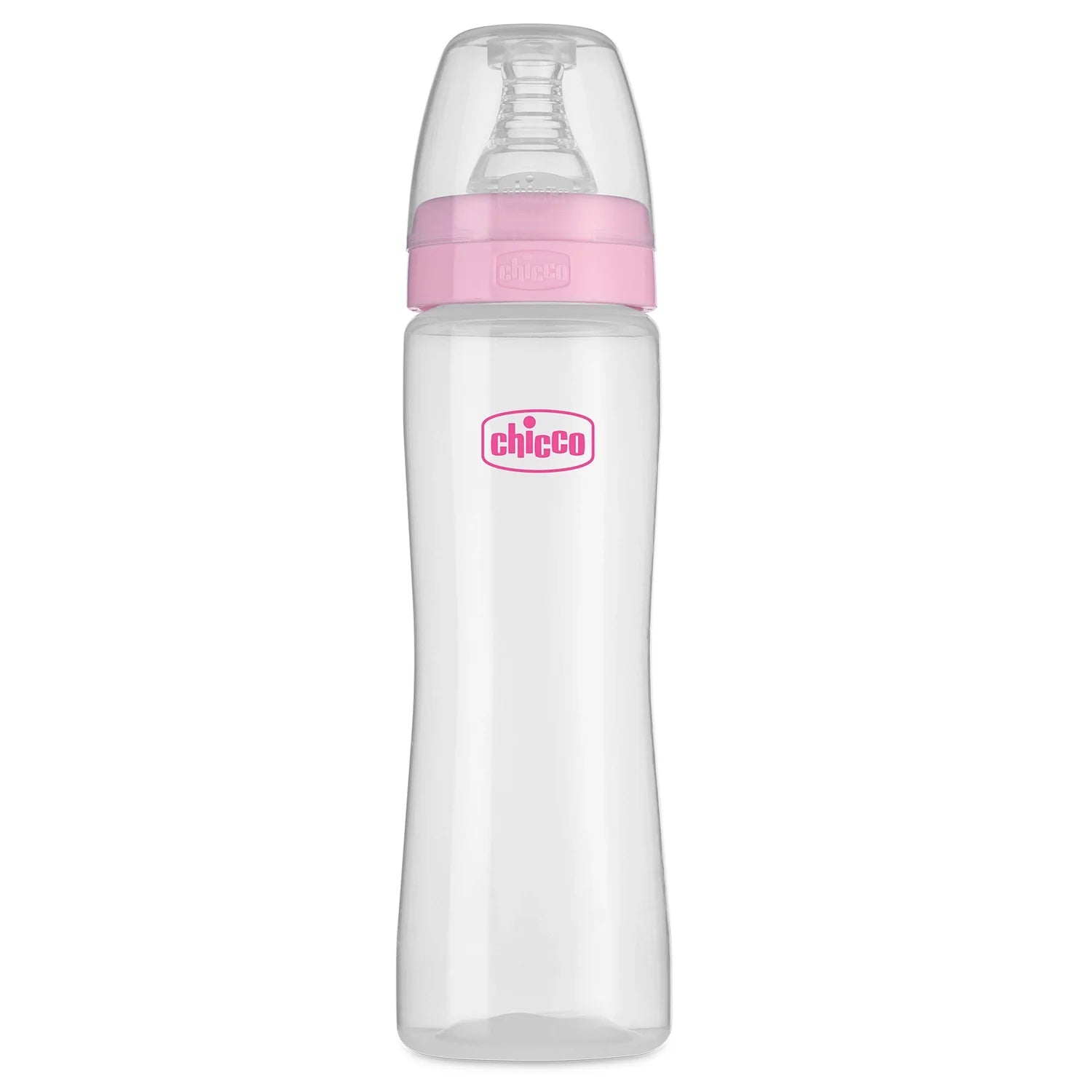 chicco Feed Easy Baby Bottle 250ml Pink Medium 2M+