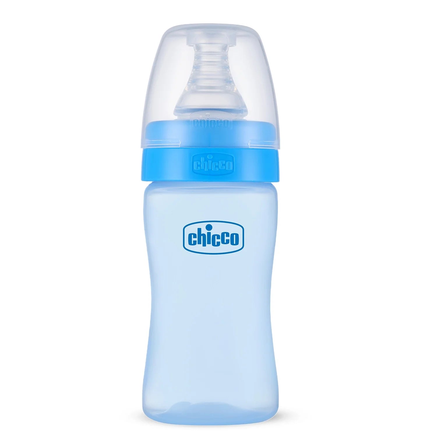 chicco Feed Easy Baby Colored Bottle 125 ml Slow Flow 0M+ Blue