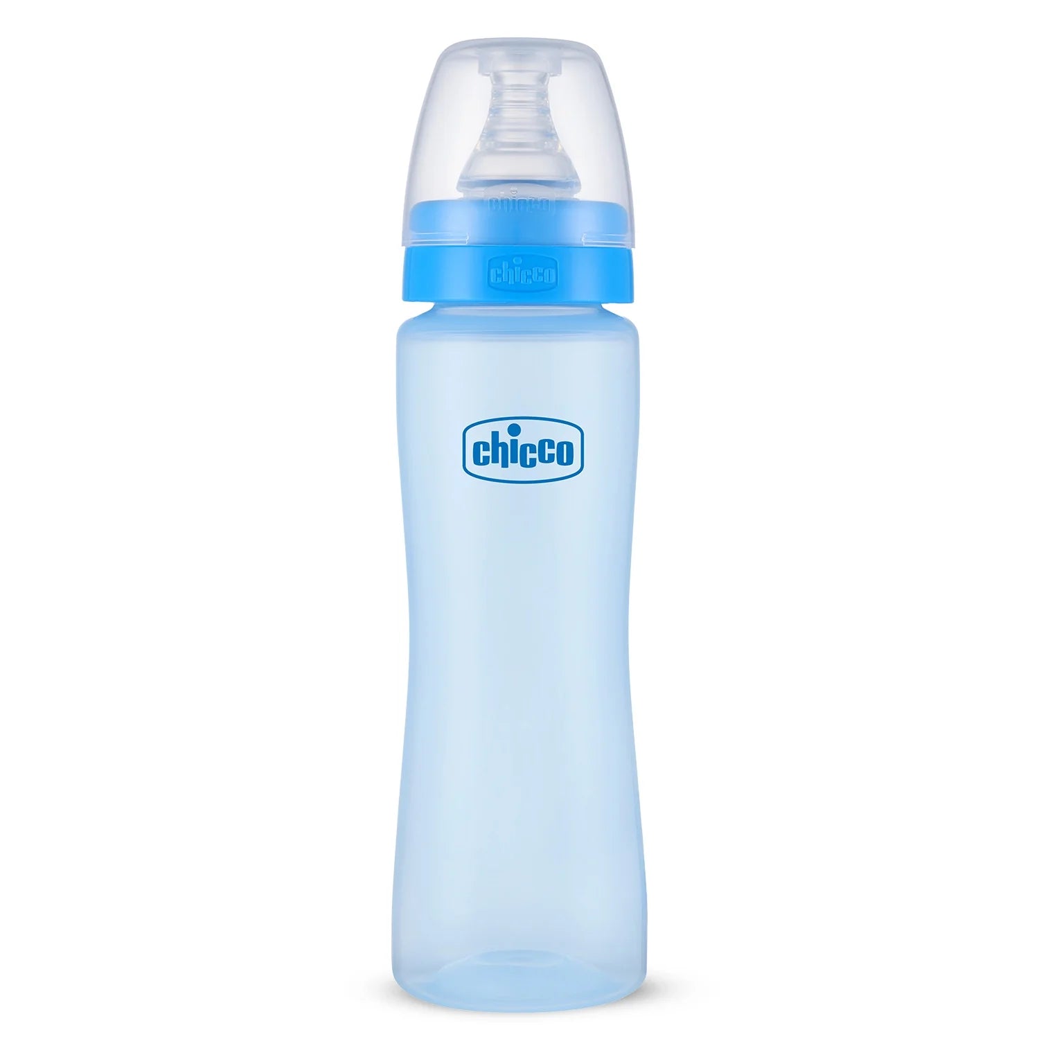chicco Feed Easy Baby Colored Bottle 250 ml Medium Flow 2M+ Blue