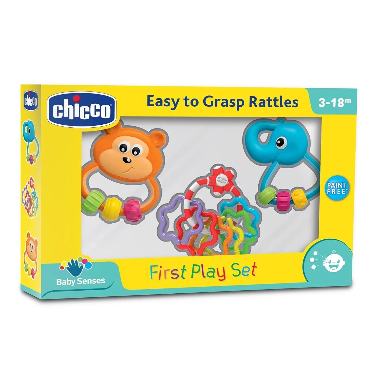 chicco First Play Rattle Gift Set 3 Pcs