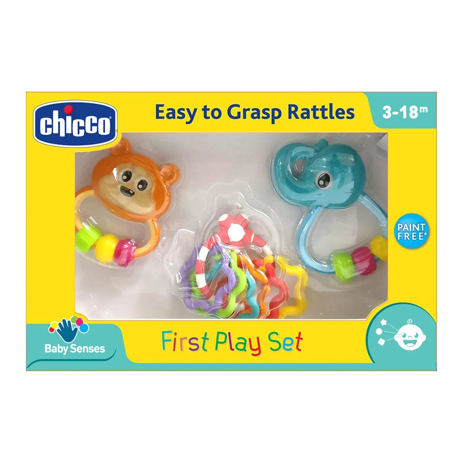 chicco First Play Rattle Gift Set 3 Pcs