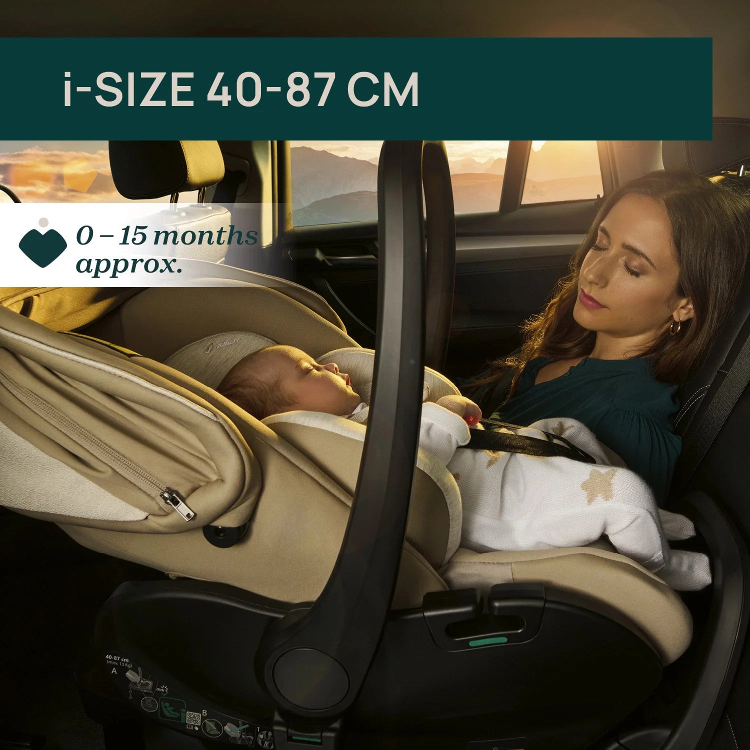 chicco First Seat Recline I Size Baby Car Seat Black Satin