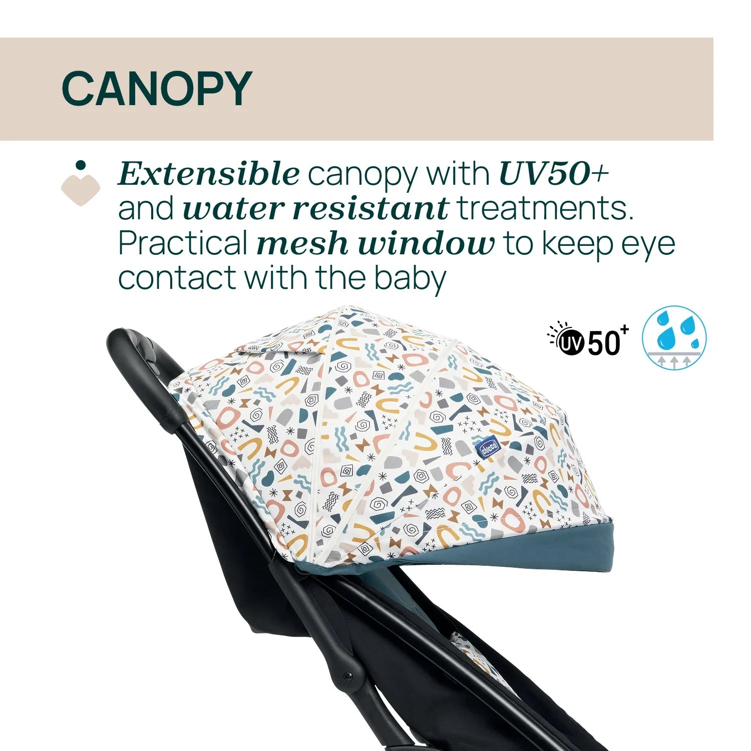 chicco Glee Joyful Teal Stroller