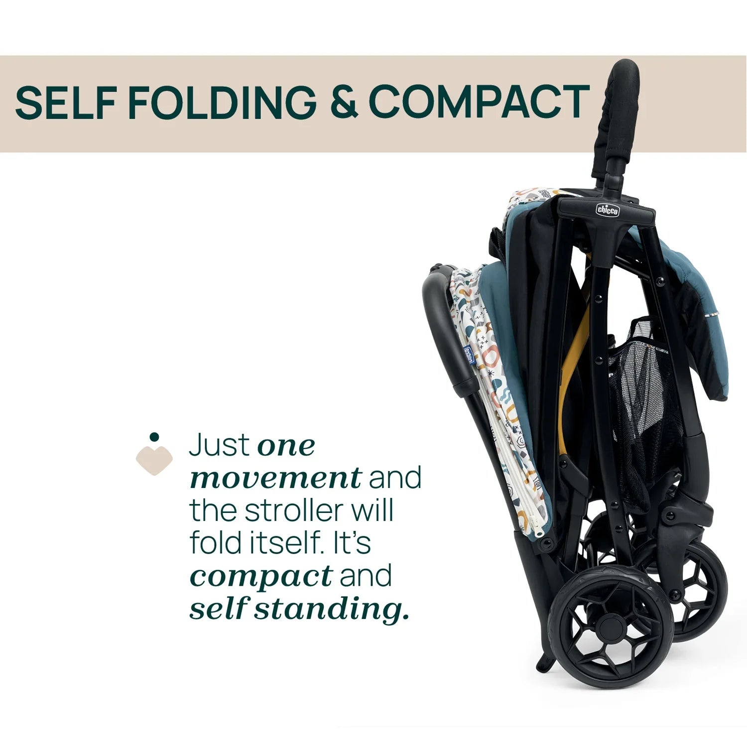 chicco Glee Joyful Teal Stroller