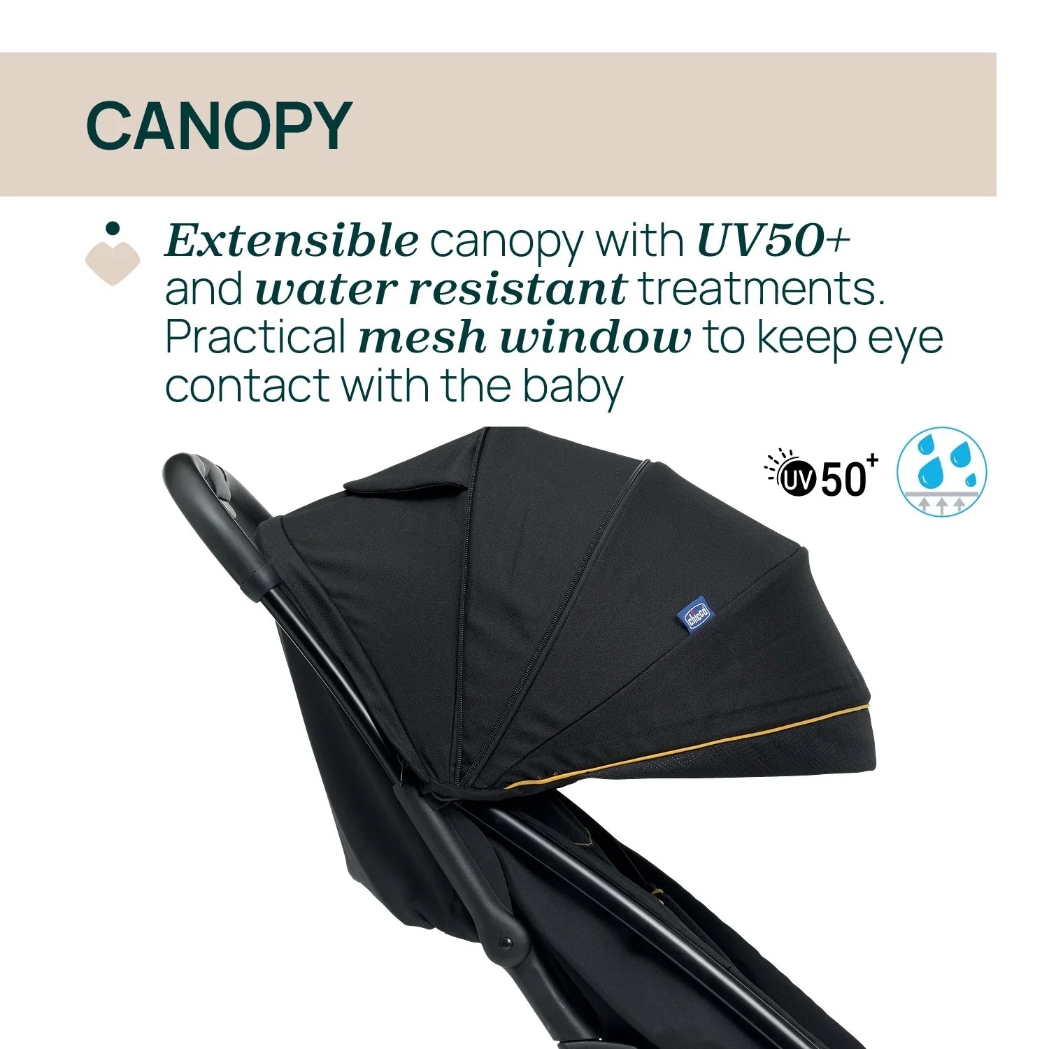 chicco Glee Uneven Black Stroller