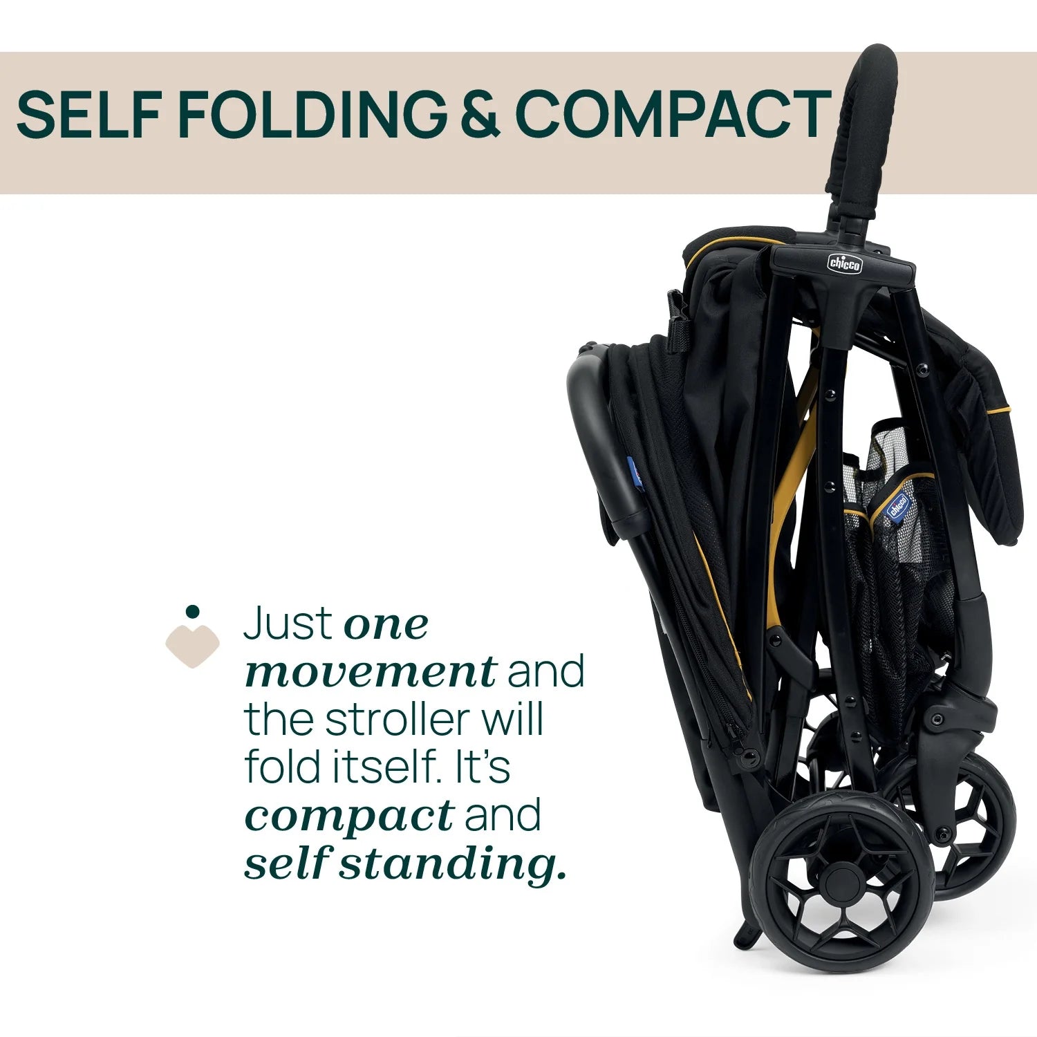 chicco Glee Uneven Black Stroller