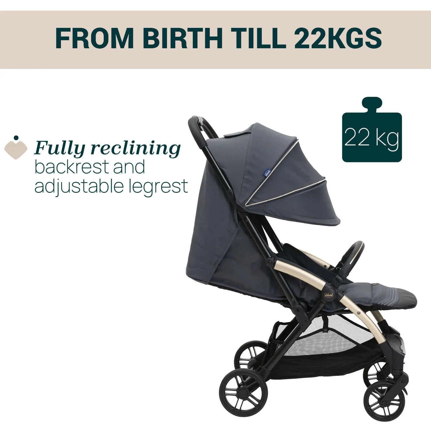 chicco Goody XPlus Dark Shadow Stroller