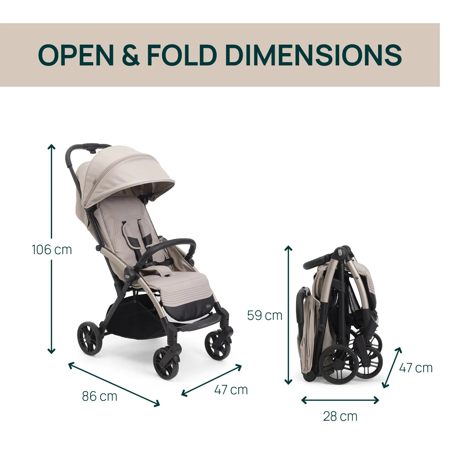 chicco Goody Xplus Sandshell Stroller
