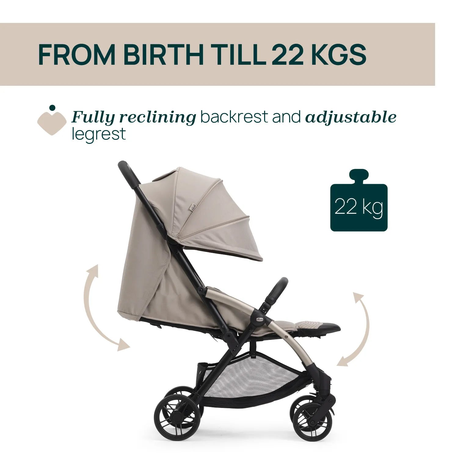 chicco Goody Xplus Sandshell Stroller