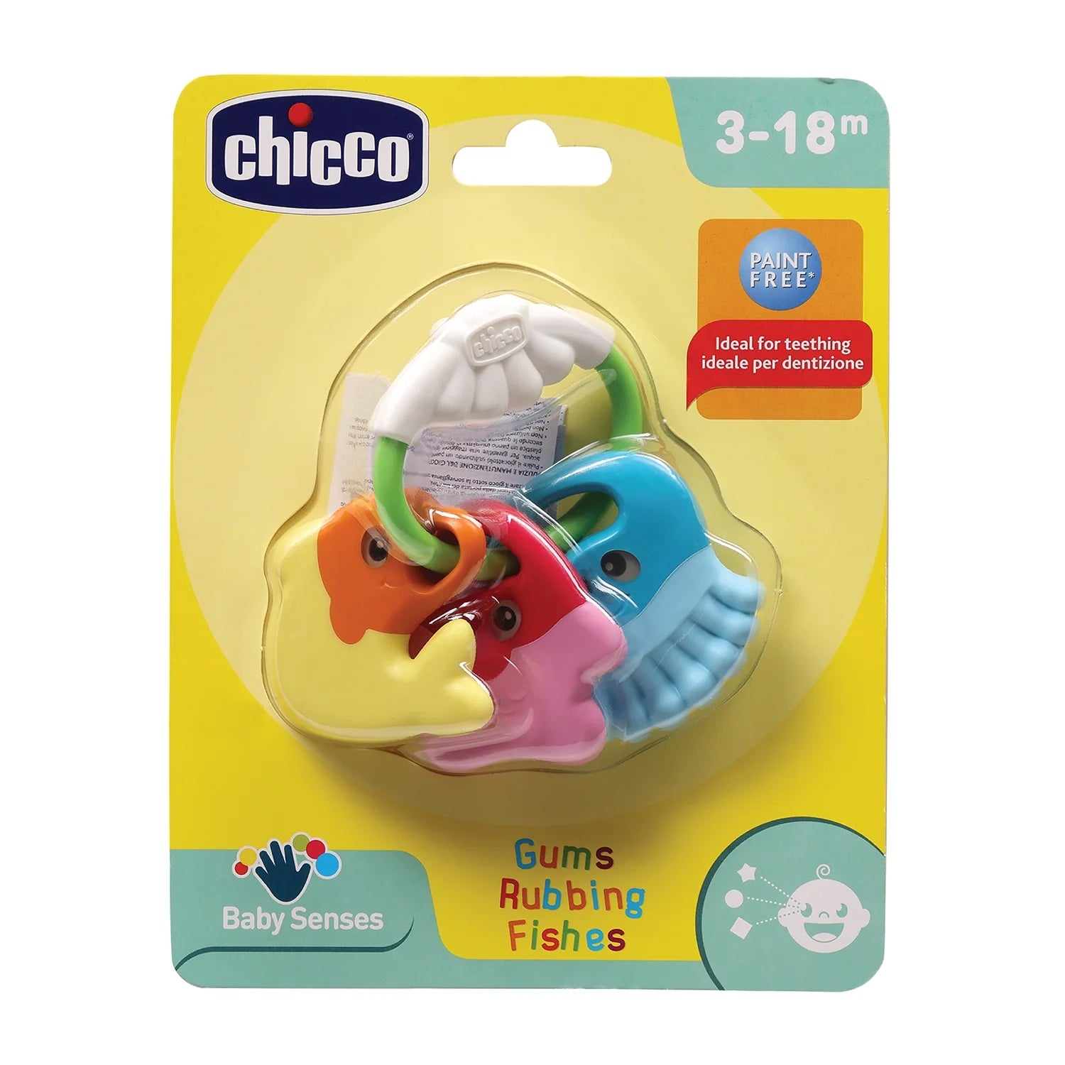 chicco Gums Rubbing Fishes Rattle