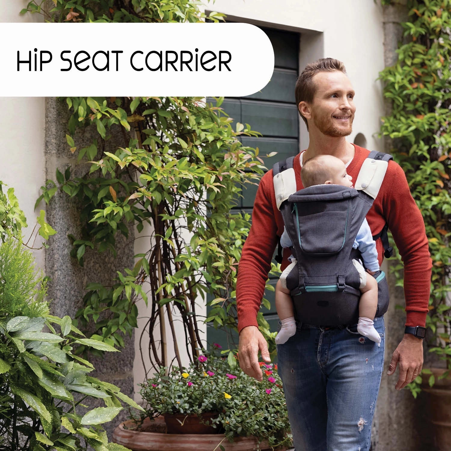 chicco Hip Seat Baby Carrier Denim