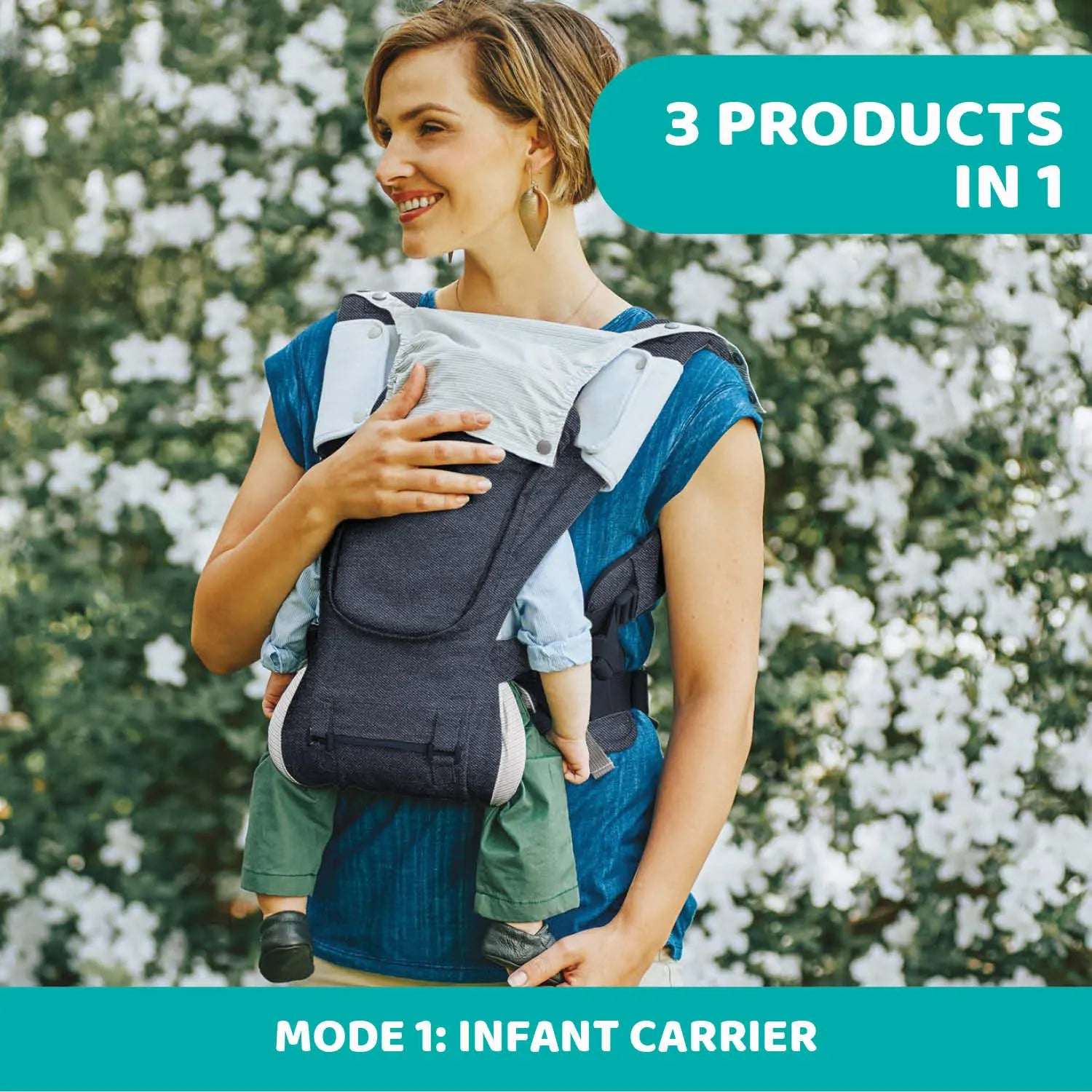 chicco Hip Seat Baby Carrier Denim