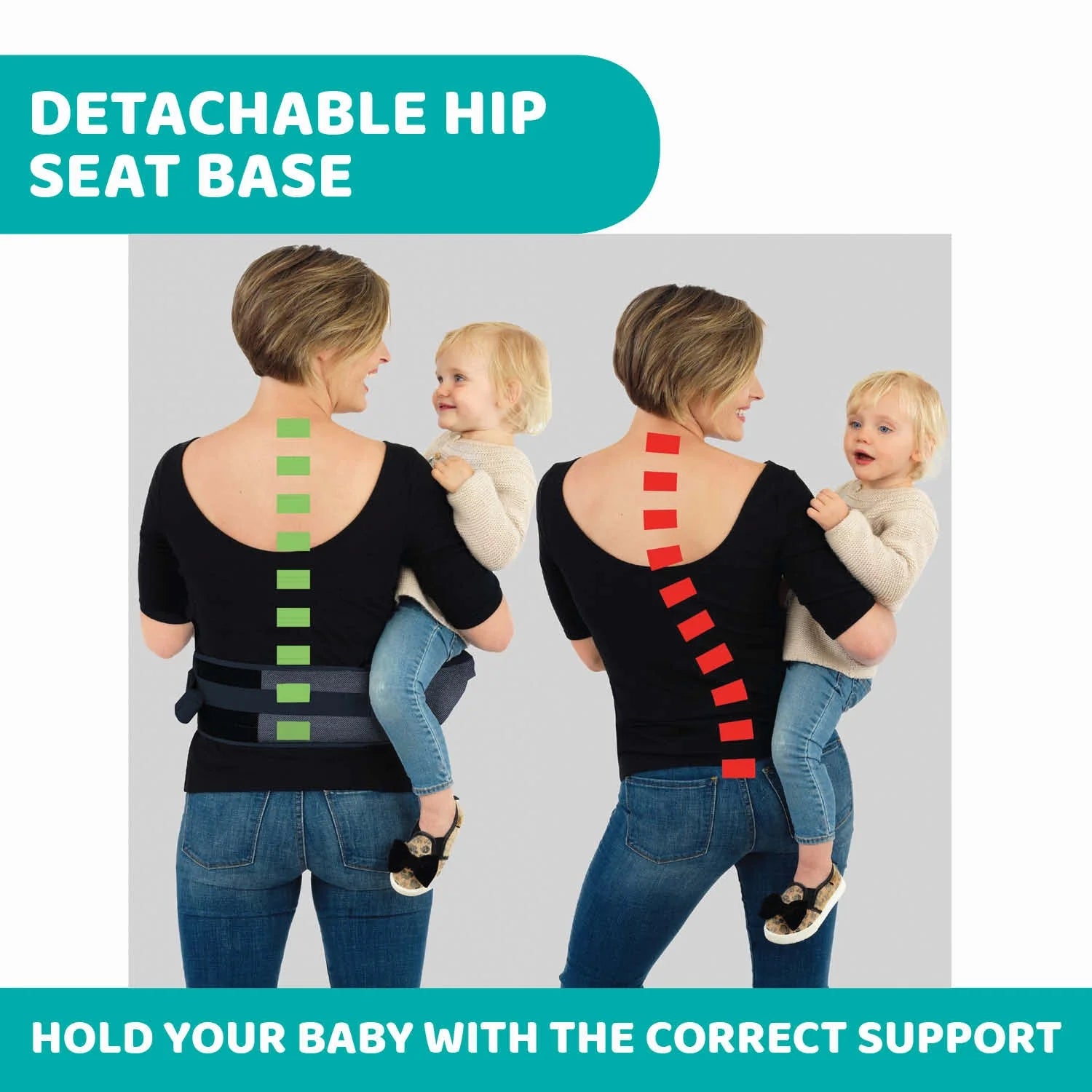 chicco Hip Seat Baby Carrier Denim