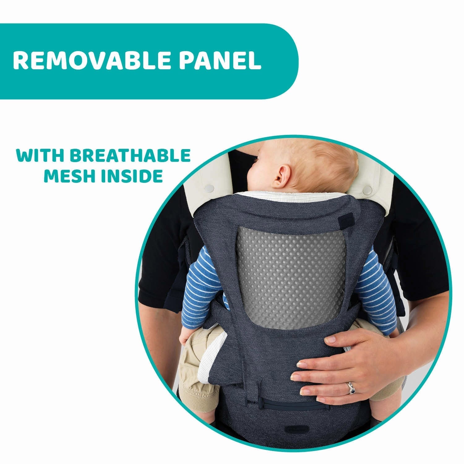 chicco Hip Seat Baby Carrier Denim