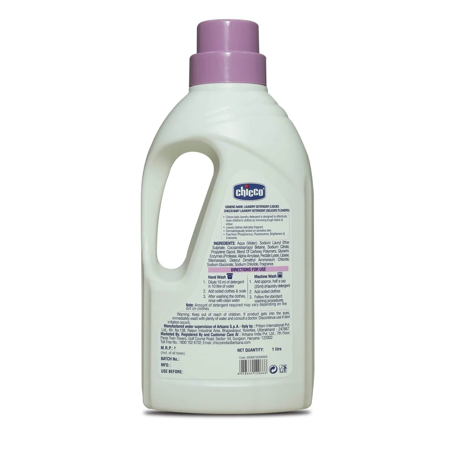 chicco Laundry Detergent Delicate Flowers 1000ml