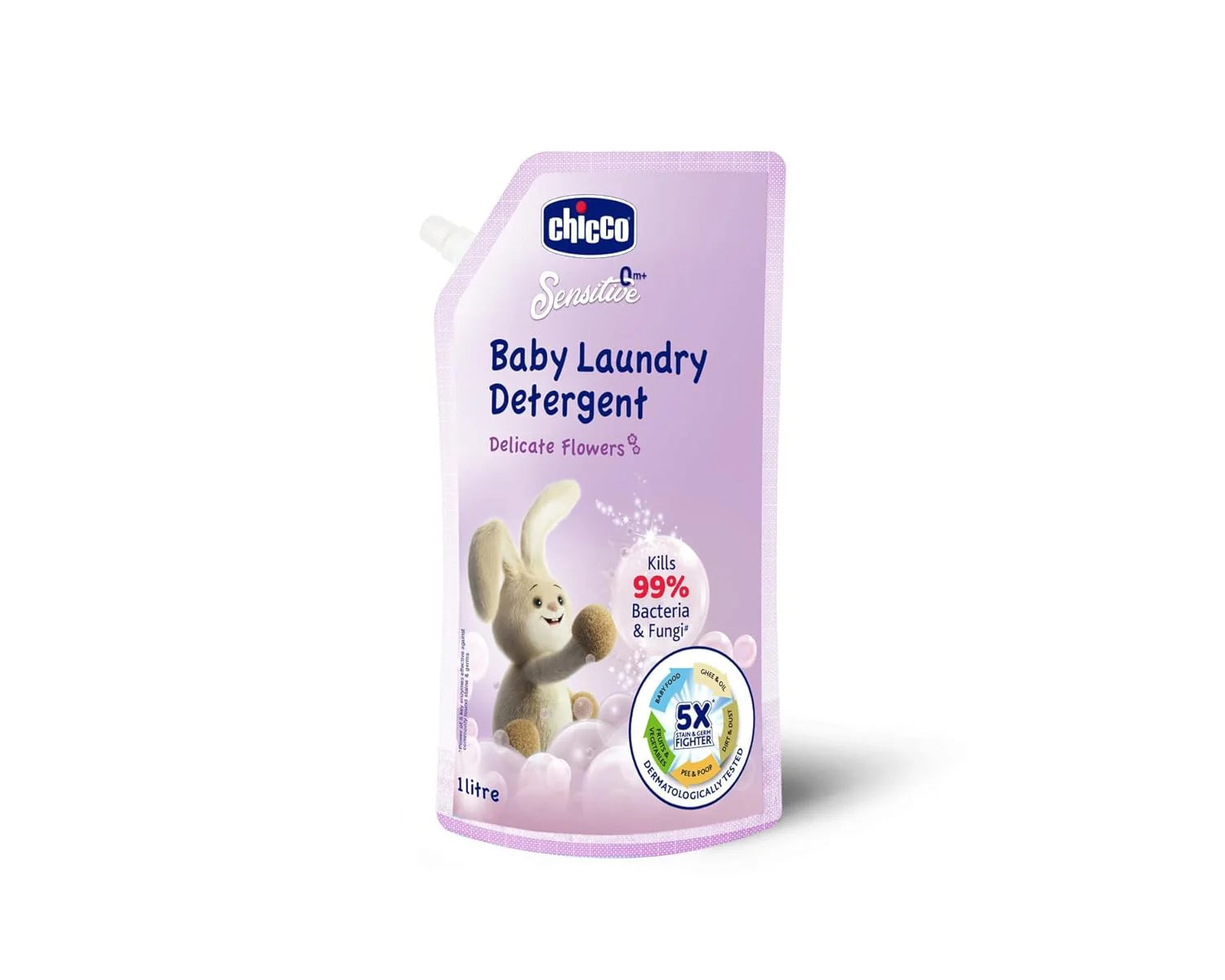 chicco Laundry Detergent Delicate Flowers 1000ml Refil Pack