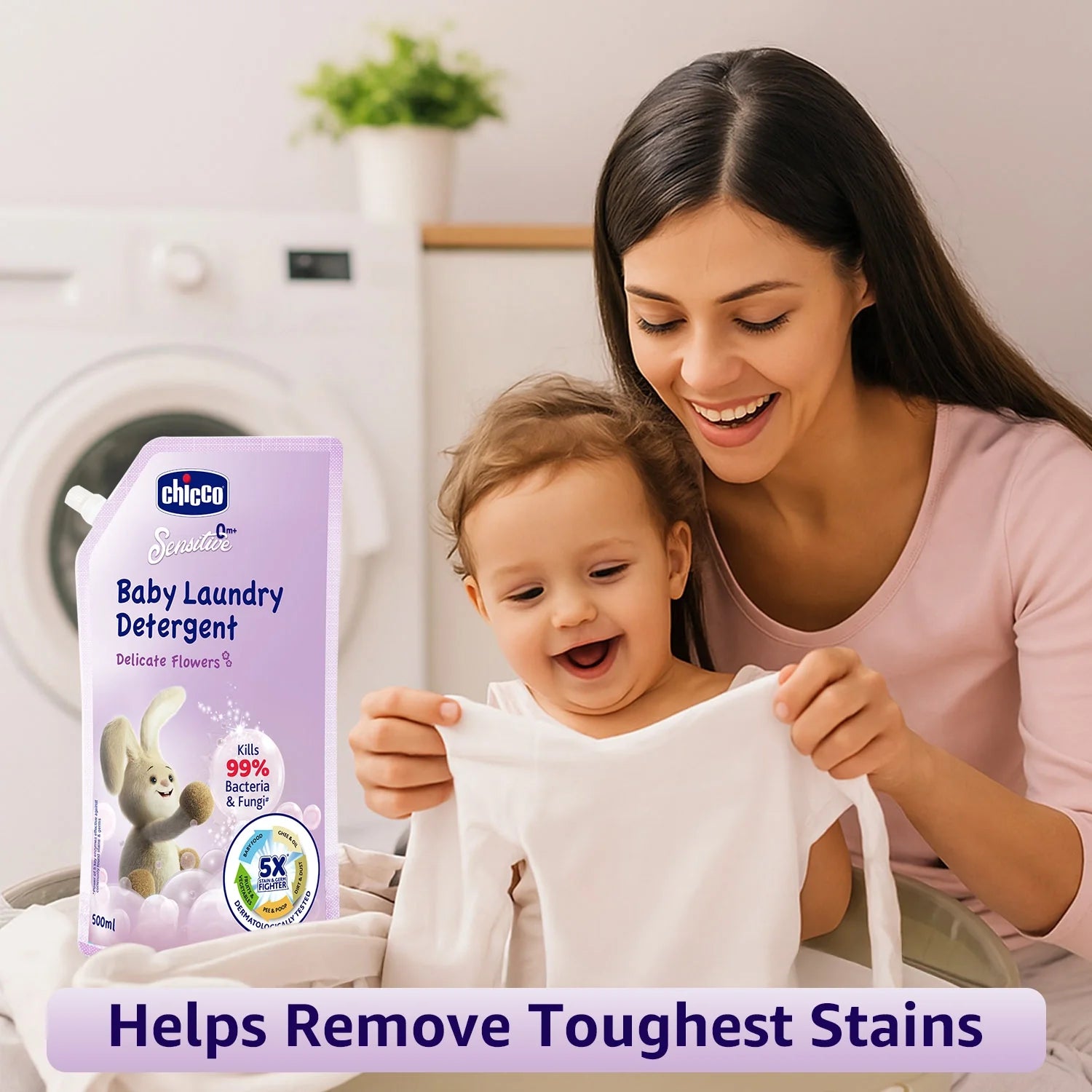 chicco Laundry Detergent Delicate Flowers 500ml Refil Pack