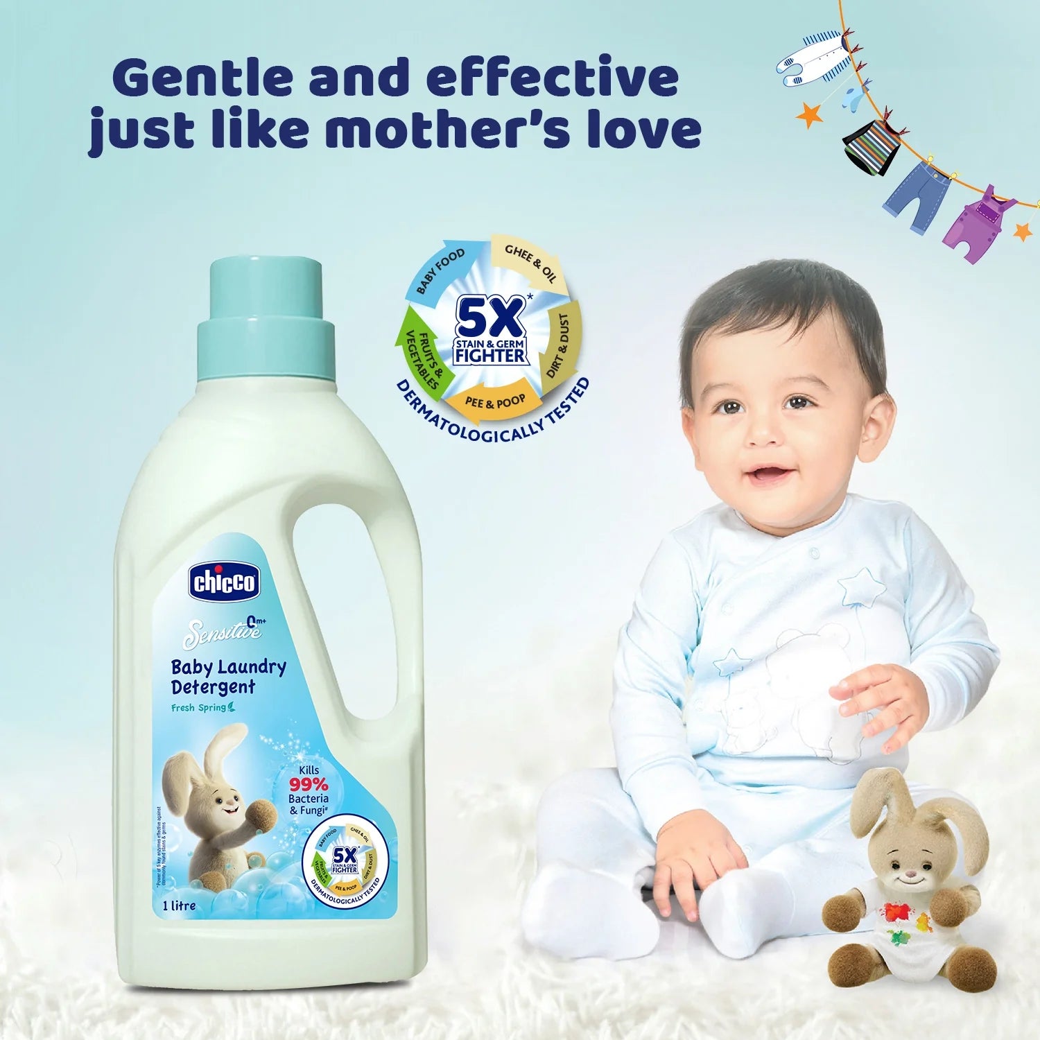 chicco Laundry Detergent Fresh Spring 1000ml