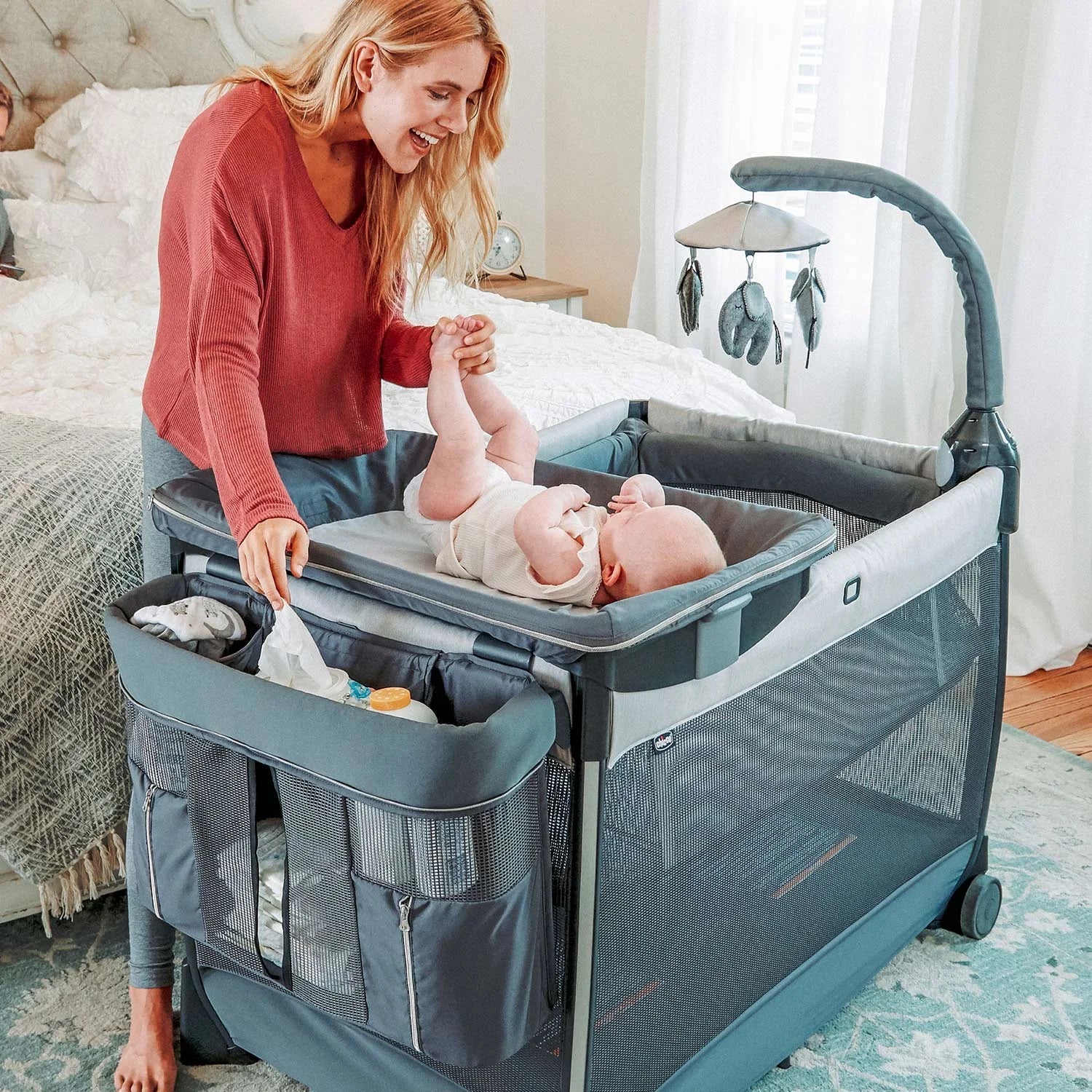 chicco Lullaby Zip Playard Driftwood